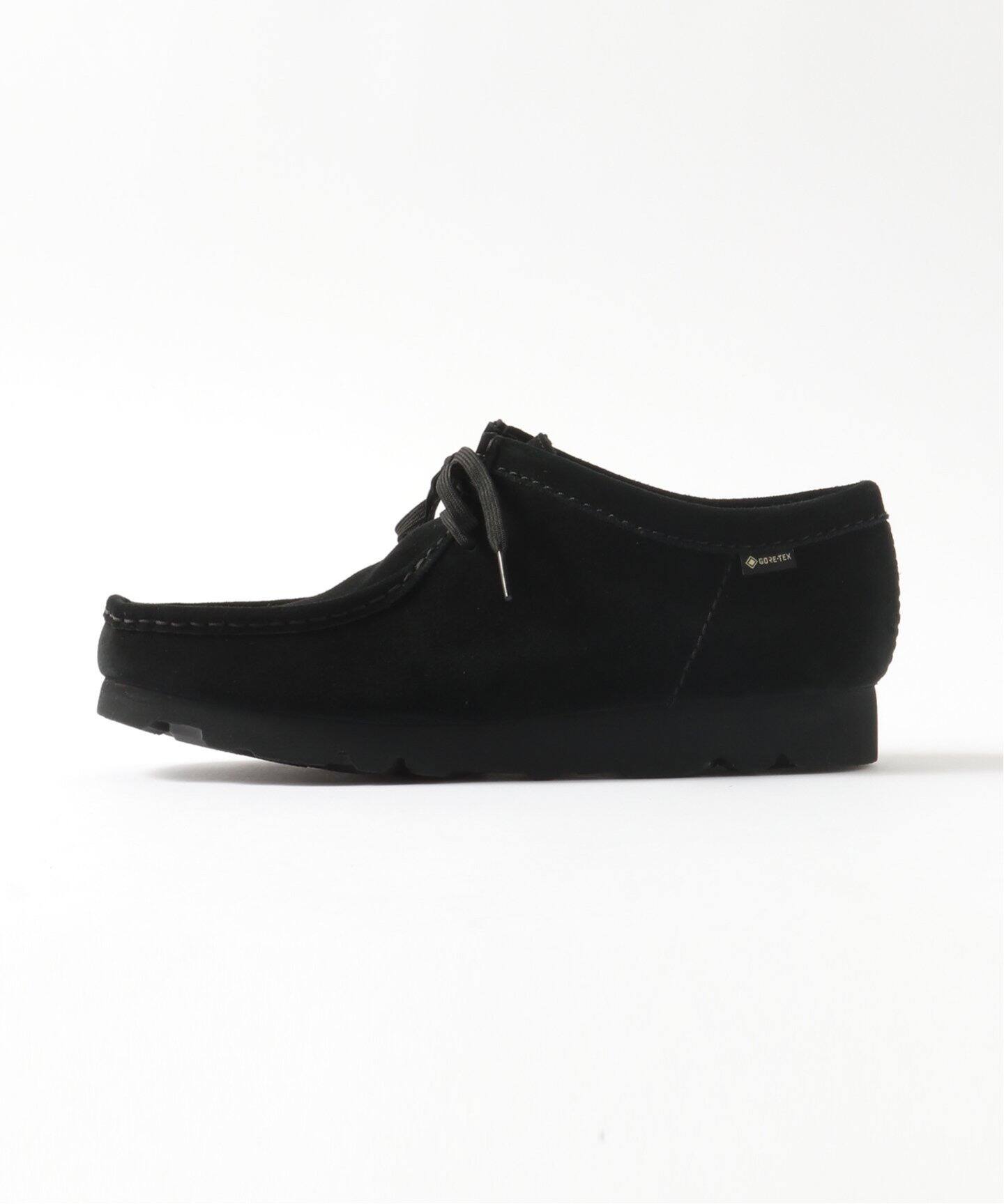 Clarks / クラークス】 WallabeeGTX Black Sde（レザーシューズ 