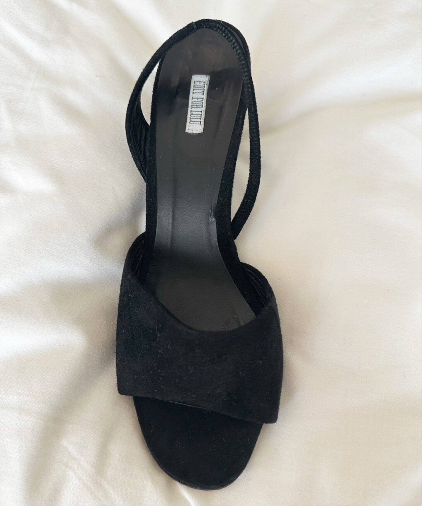 スウェード オープントゥサンダル（サンダル）｜EDIT.FOR LULU  