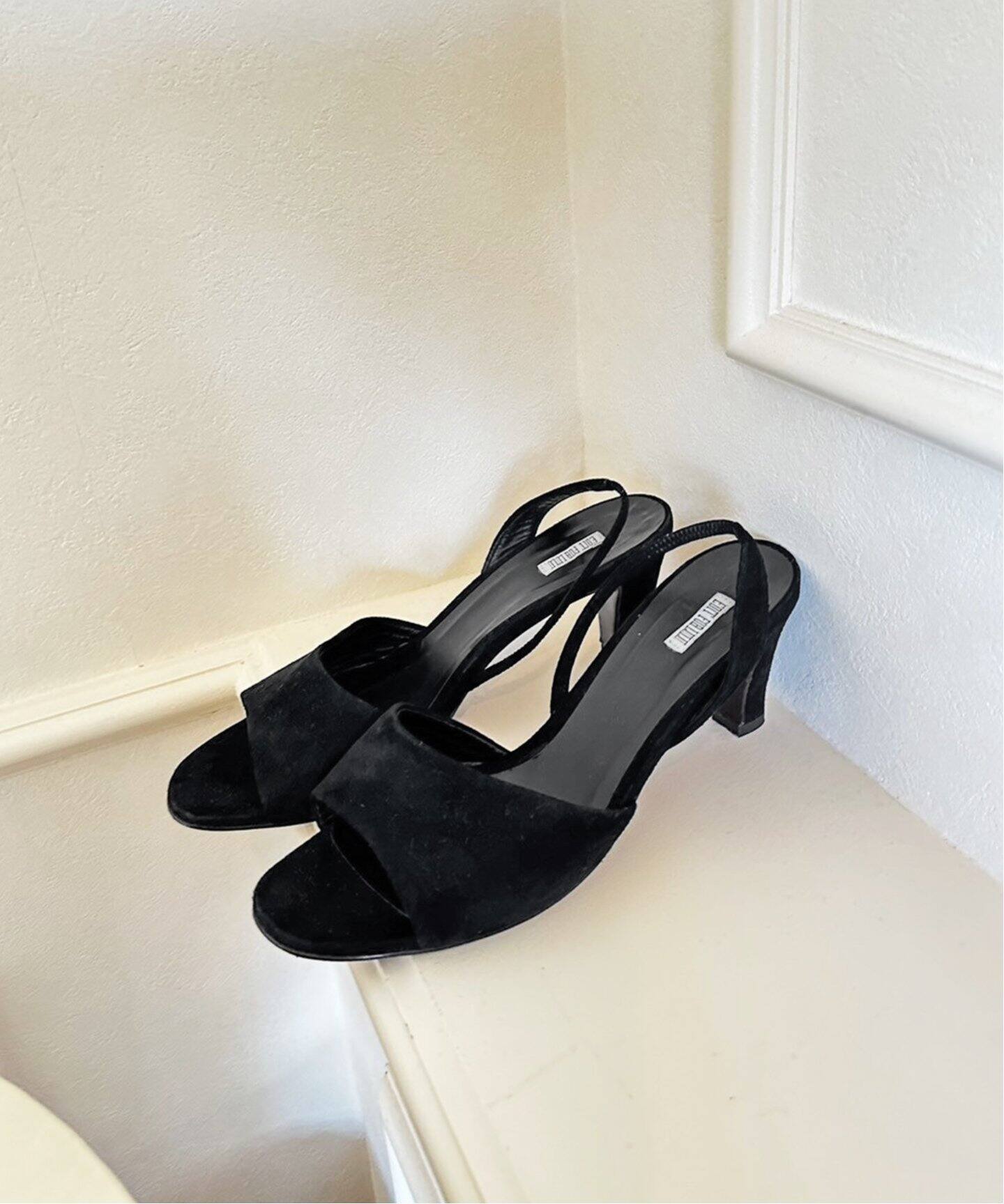 スウェード オープントゥサンダル（サンダル）｜EDIT.FOR LULU  