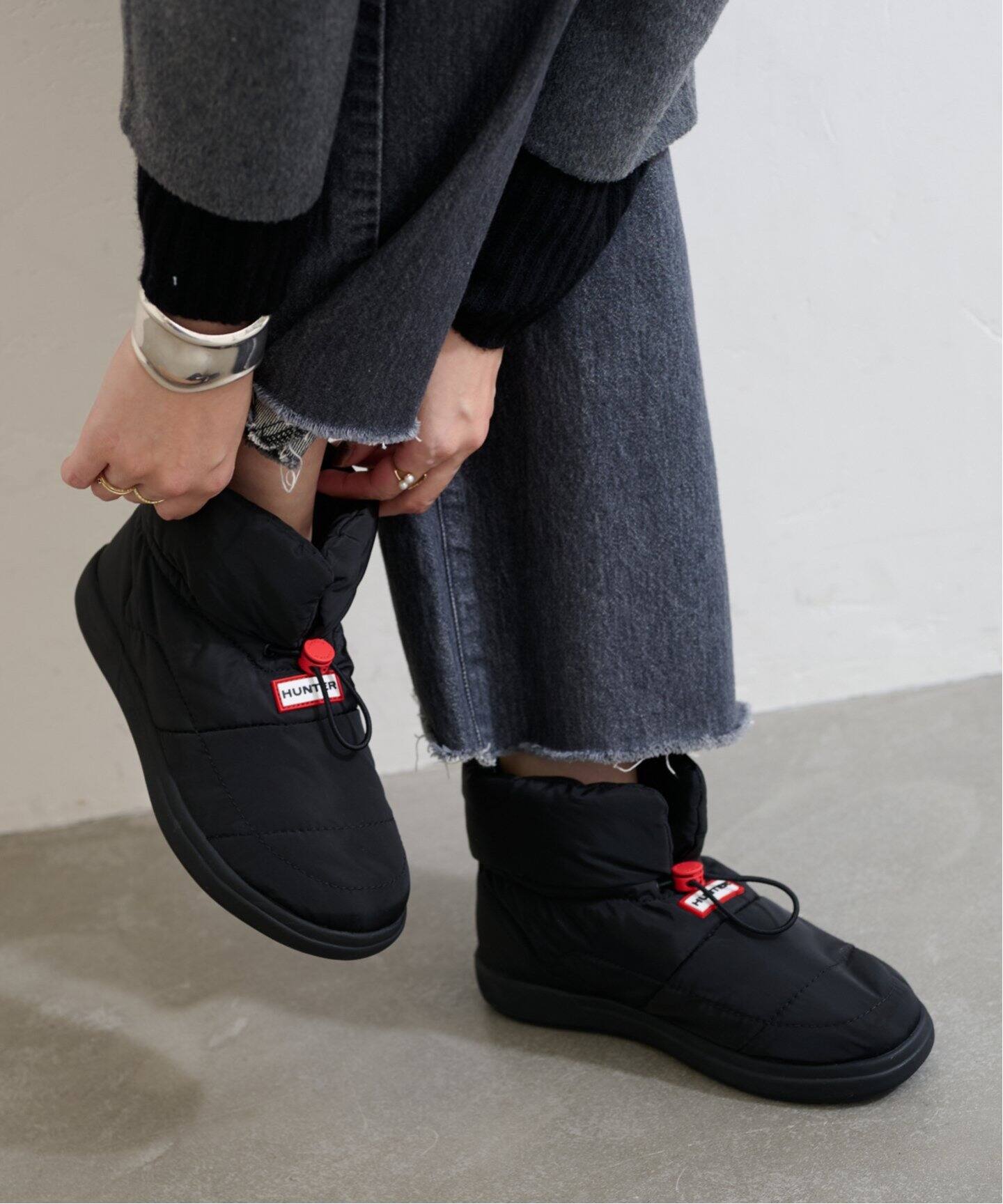 HUNTER/ハンター OUT PUFFER BOOTIE（ブーティ・ショートブーツ）｜LE 