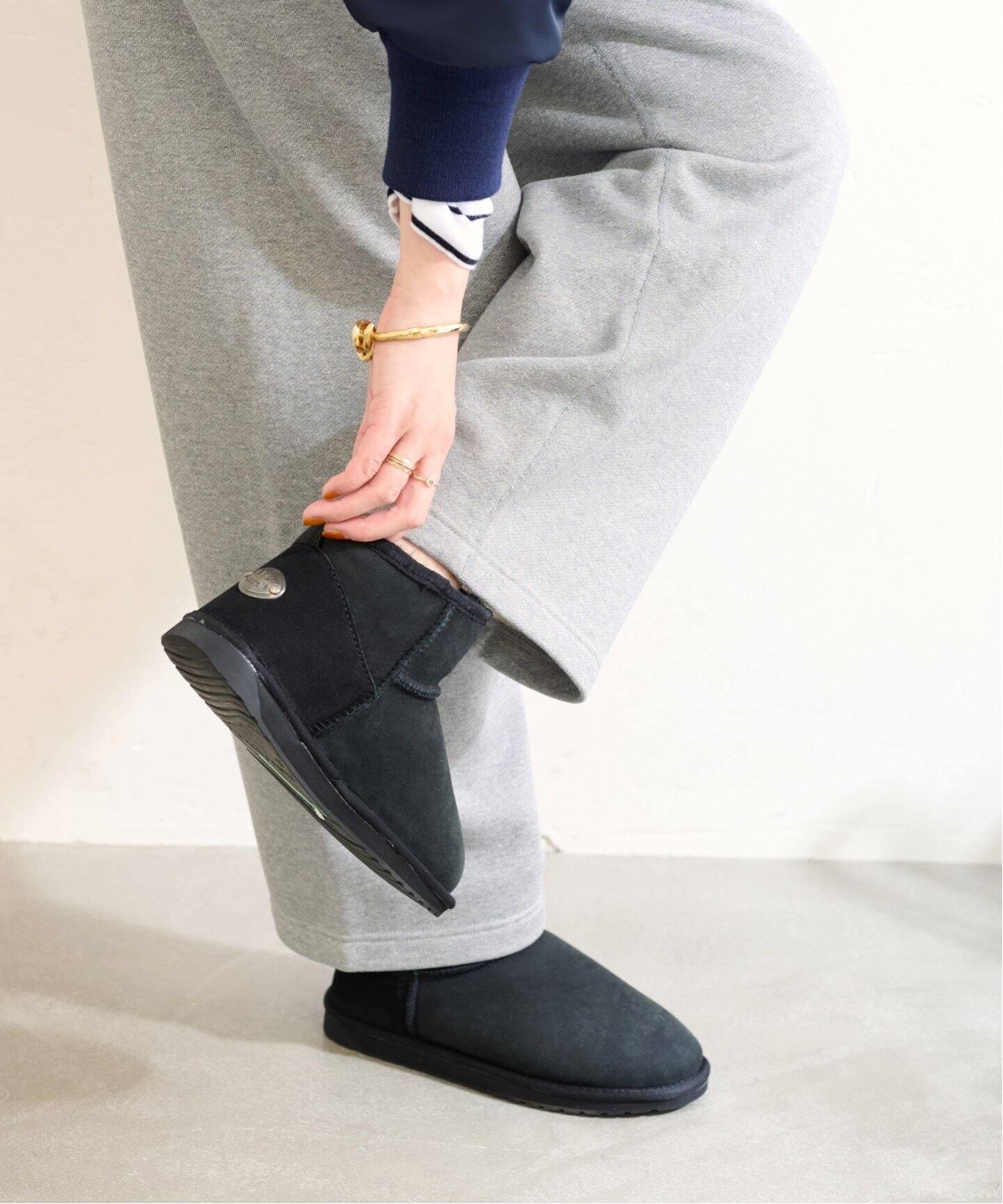 ルタロン（LE TALON）/EMU/エミュ PLATINUM SLIM DARING EMU/エミュ PLATINUM SLIM DARING（ブーティ・ショートブーツ）｜LE