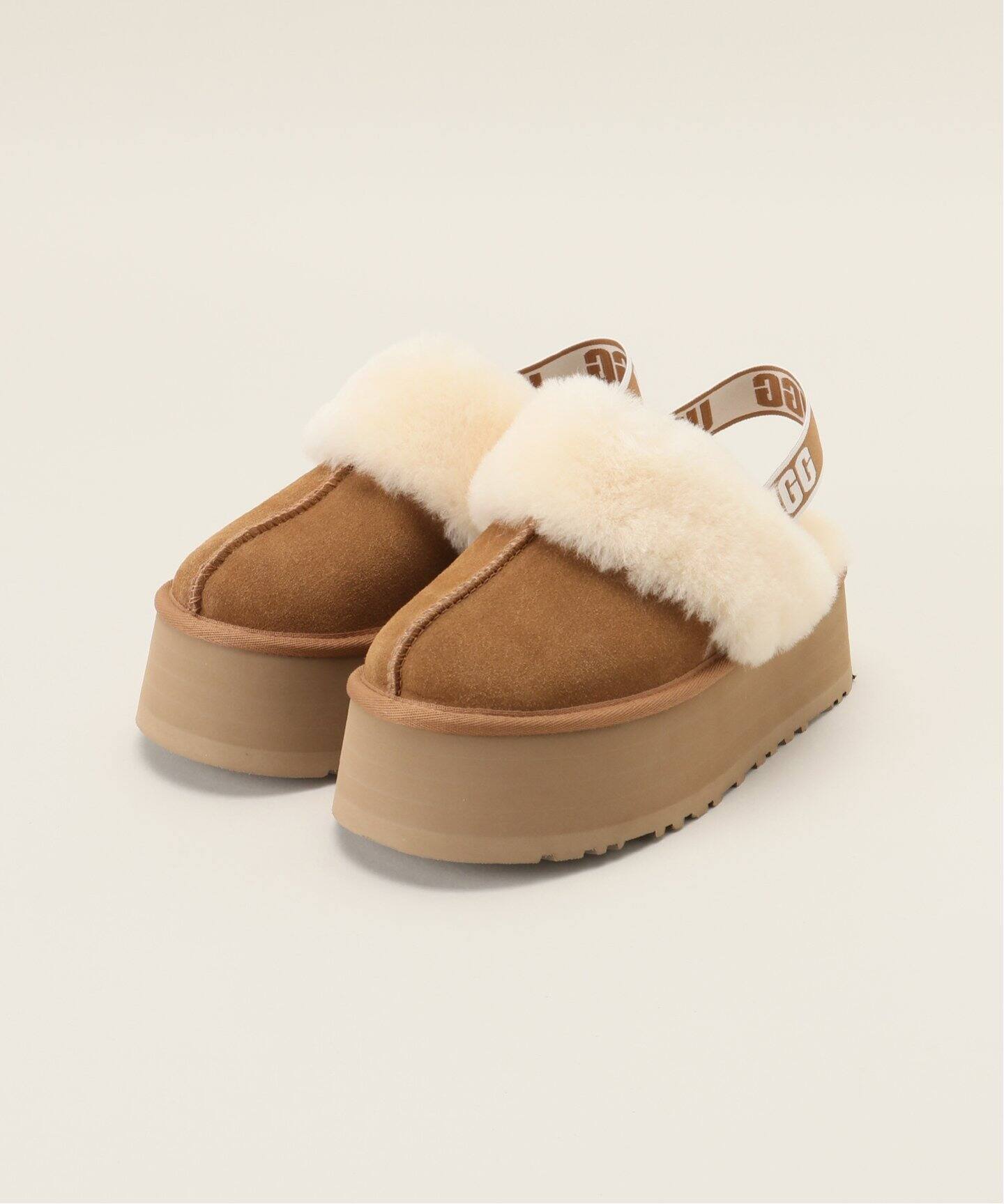 UGG サンダル かわゆい FUNKETTE グレー 24cm【箱付き】