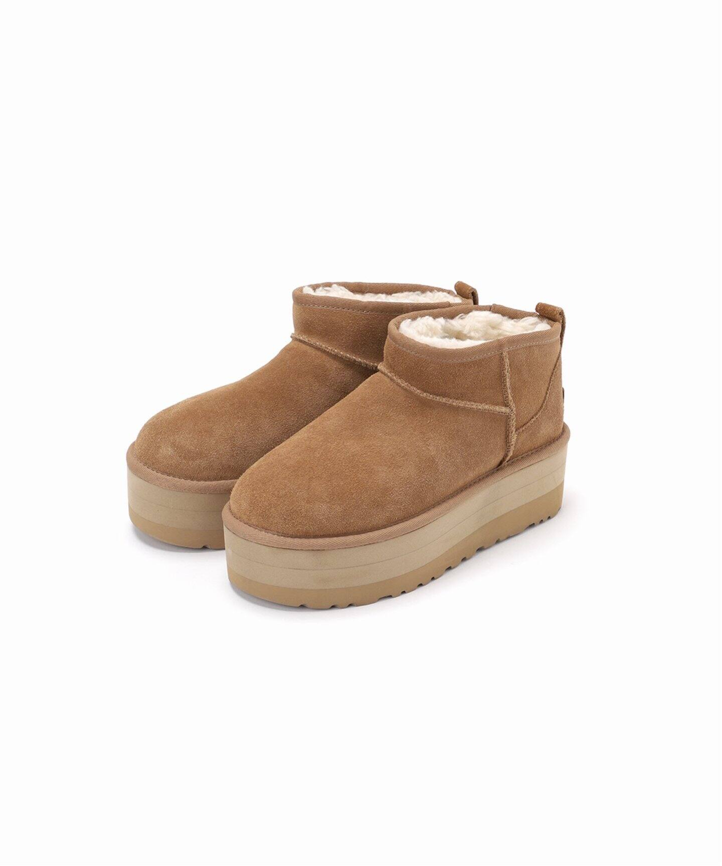 UGG W Classic Ultra Mini Platform サイズ 8 - ムートンブーツ