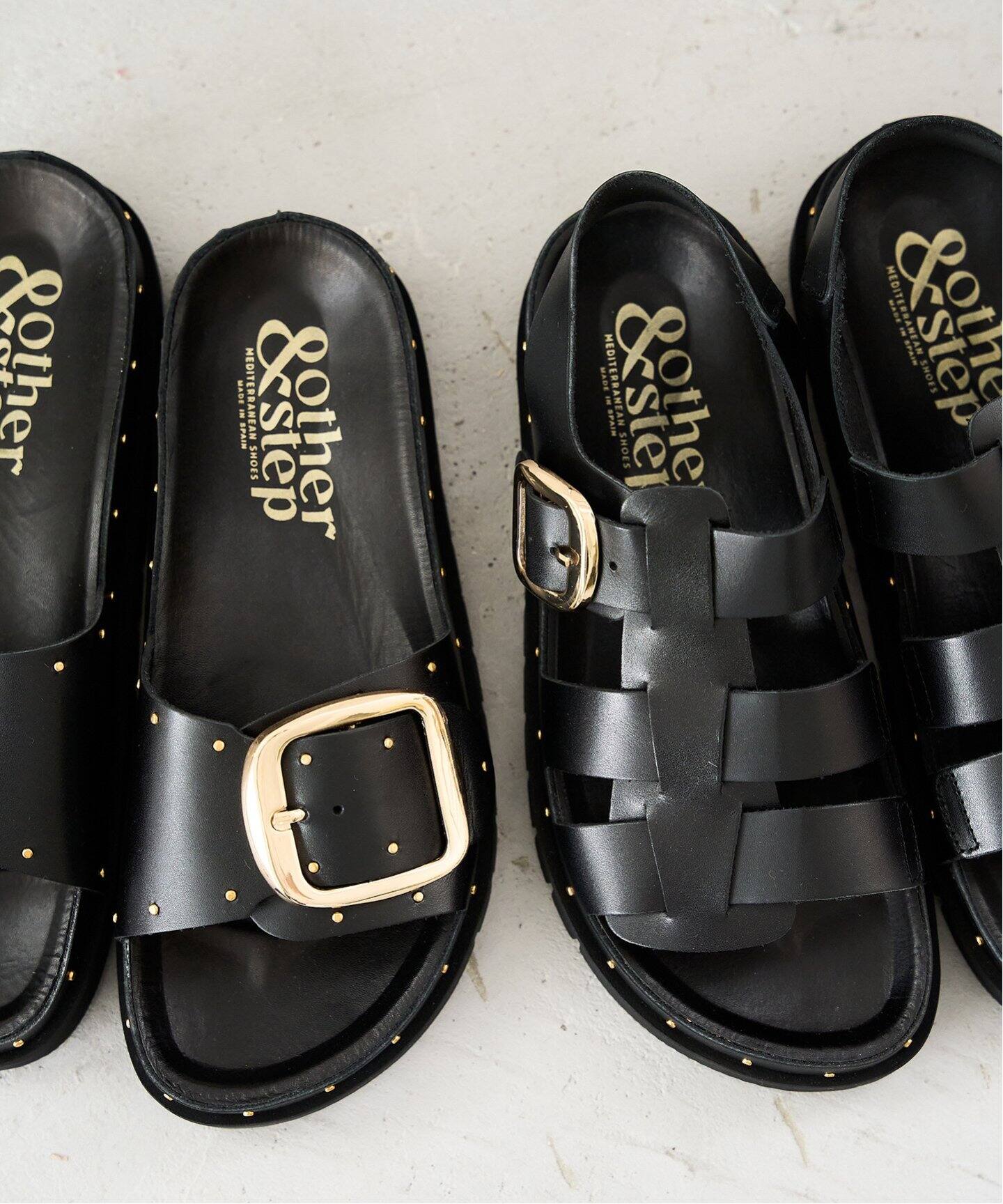 &other step/アンドアザーステップ スライドスタッズサンダル  