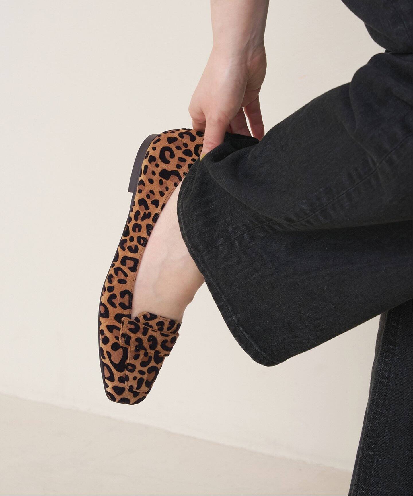 STATUS/ステイタス LEOPARD FLAT A1623-M（フラットシューズ 