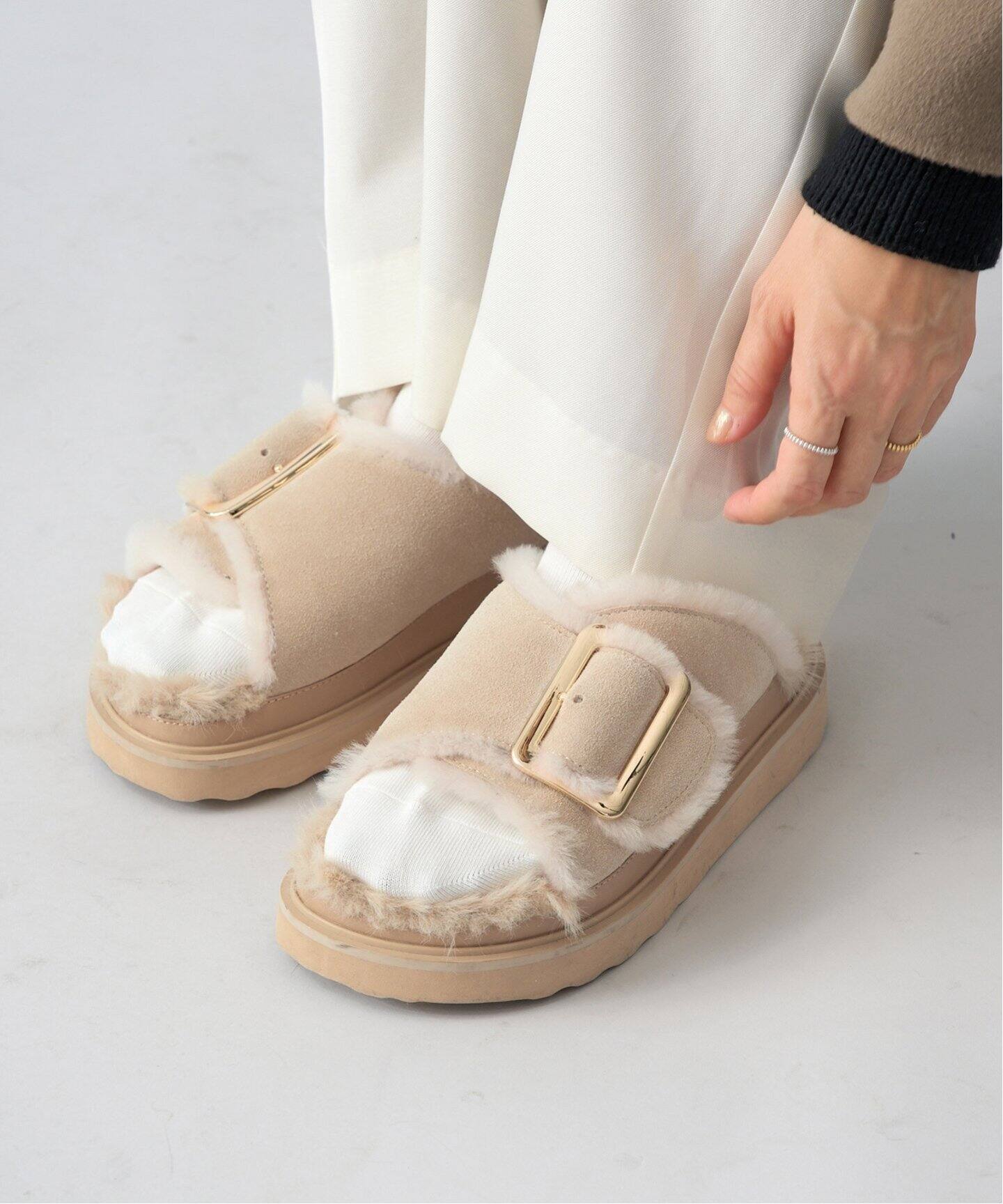 MOHI/モヒ ファーサンダル（サンダル）｜IENA（イエナ）の通販  