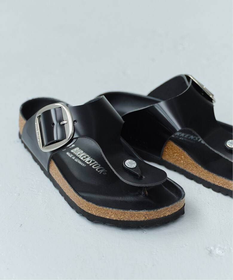 BIRKENSTOCK×IENA Ramsesビックバックル黒38 - トングサンダル