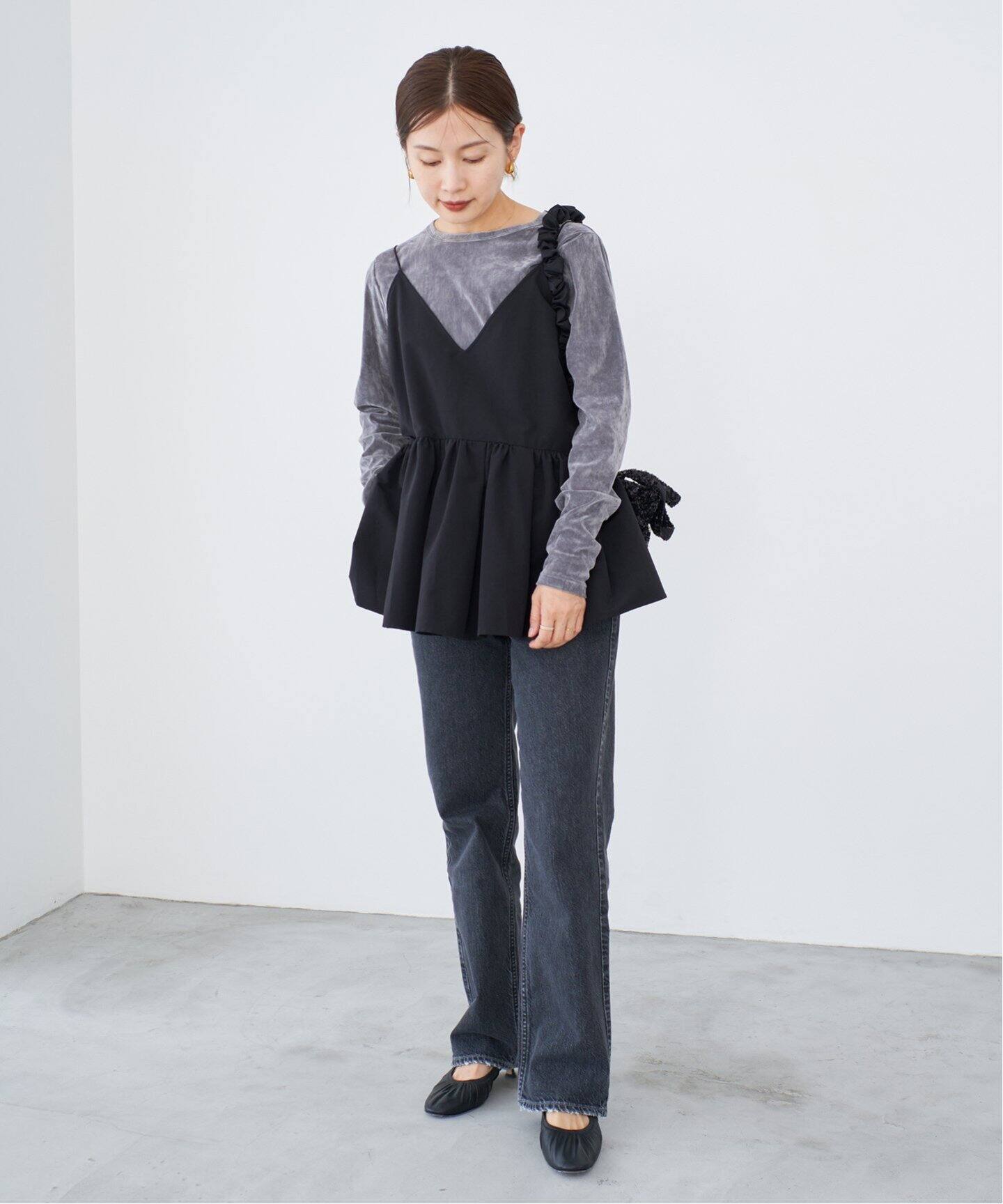 NEBULONI E./ネブロー二 gather pumps 03431403067306/IRIS（パンプス 
