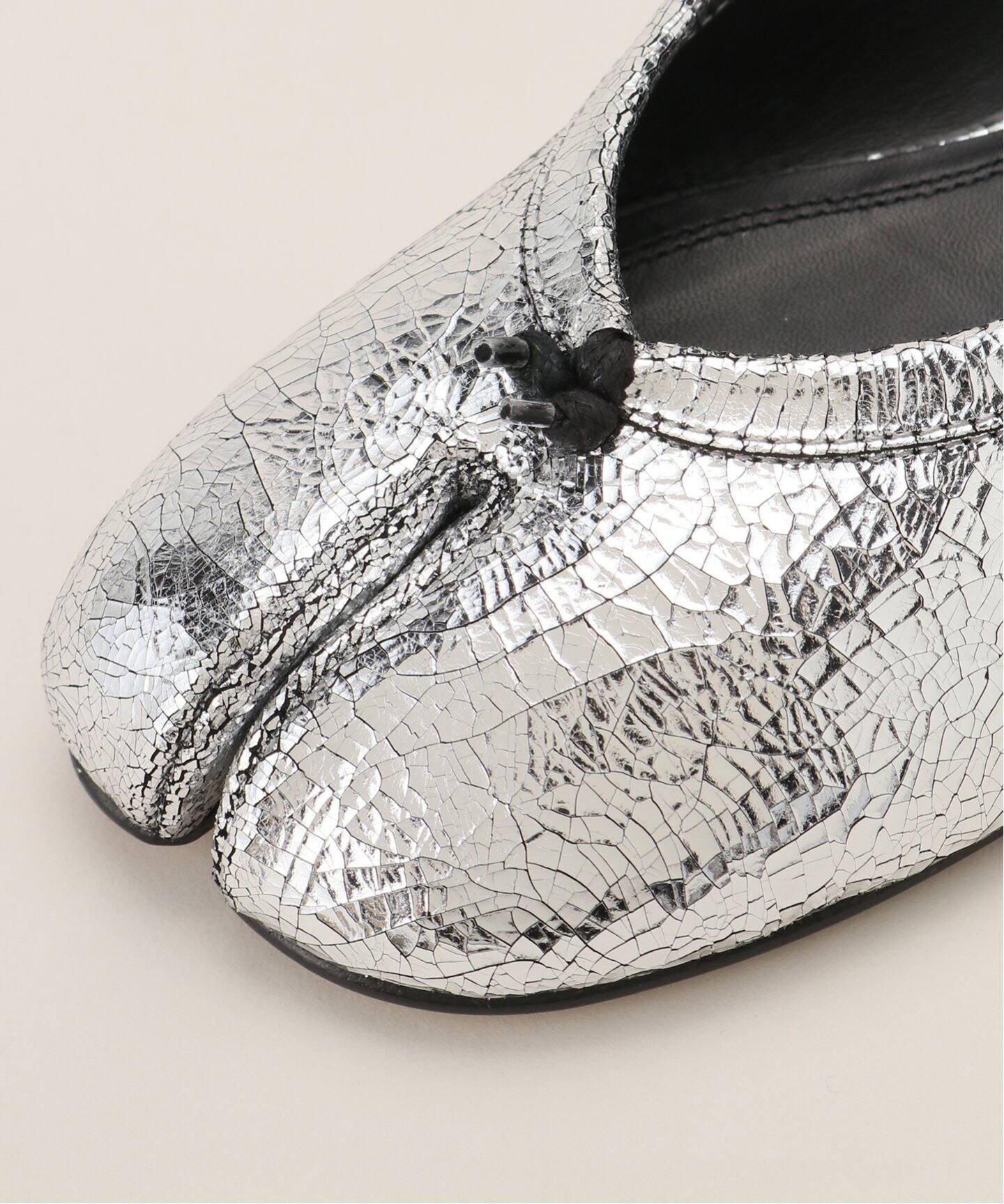Maison Margiela/メゾン マルジェラ TABI SILVER フラットシューズ 
