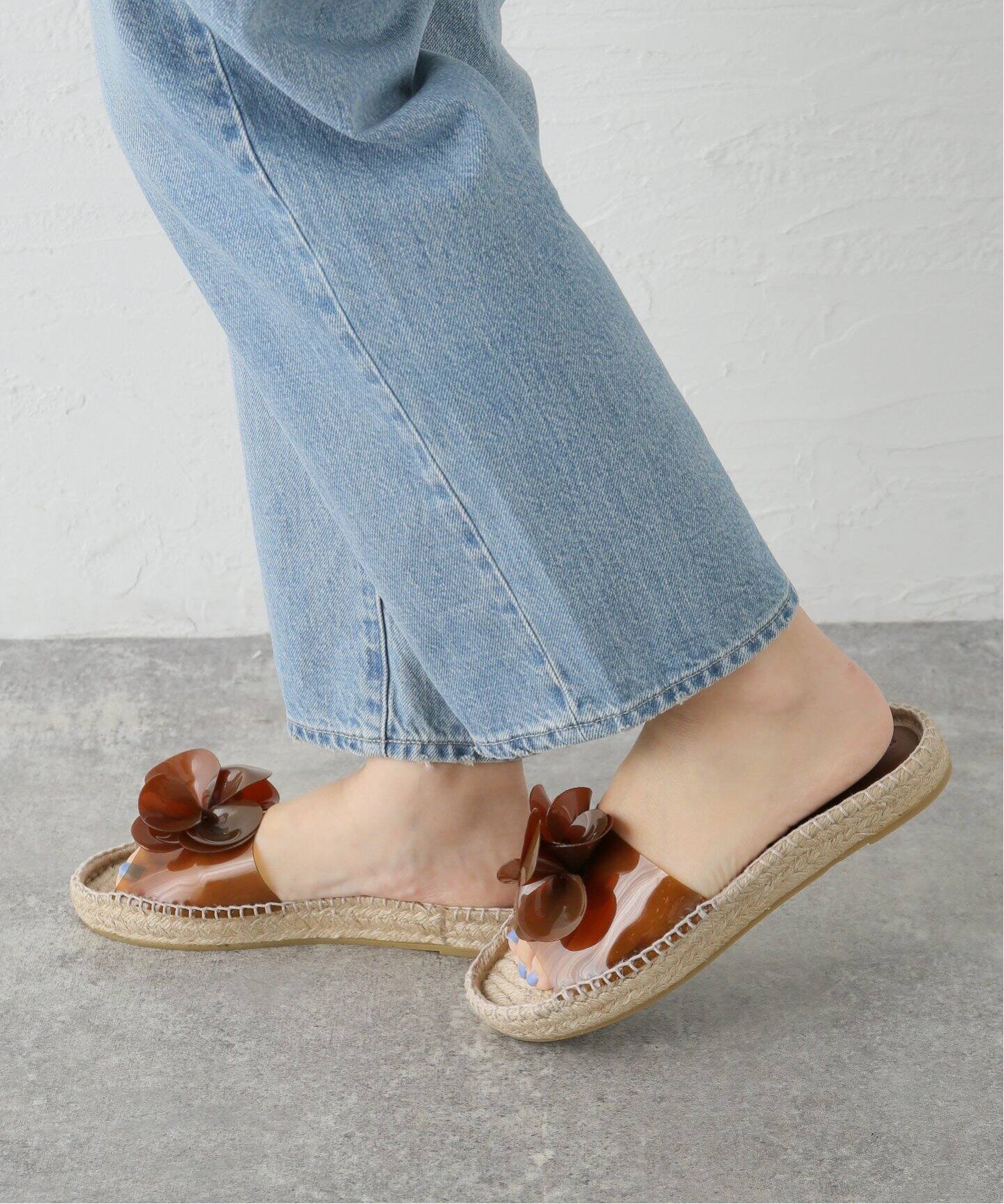 PALOMA BARCELO/パルマ バルセロ】PVC FLOWER フラットサンダル  