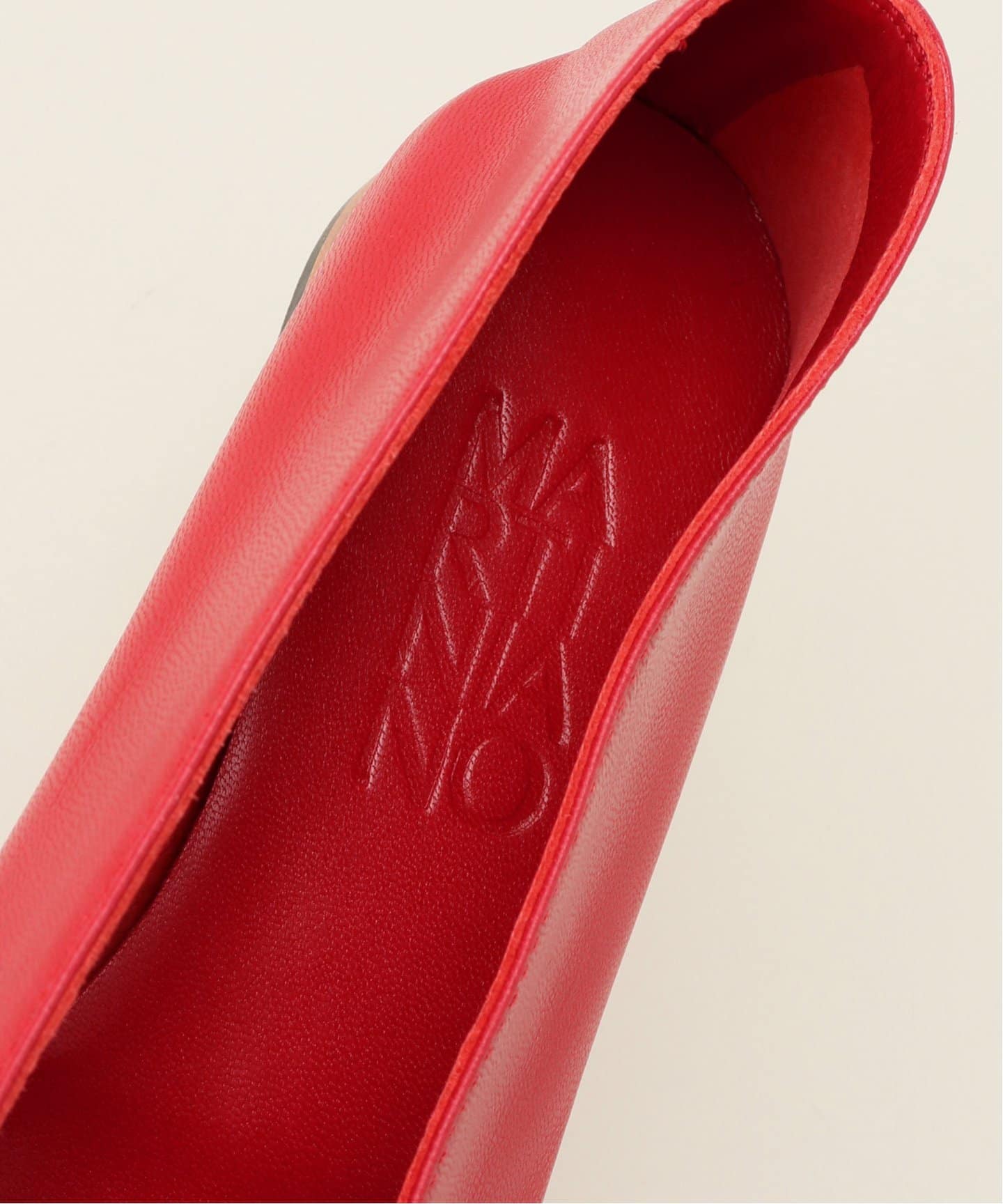 新品未使用）マルティニアーノ　グローブ　37.5 赤 MARTINIANO/マルティニアーノ shoes 003-GLOVE（フラット