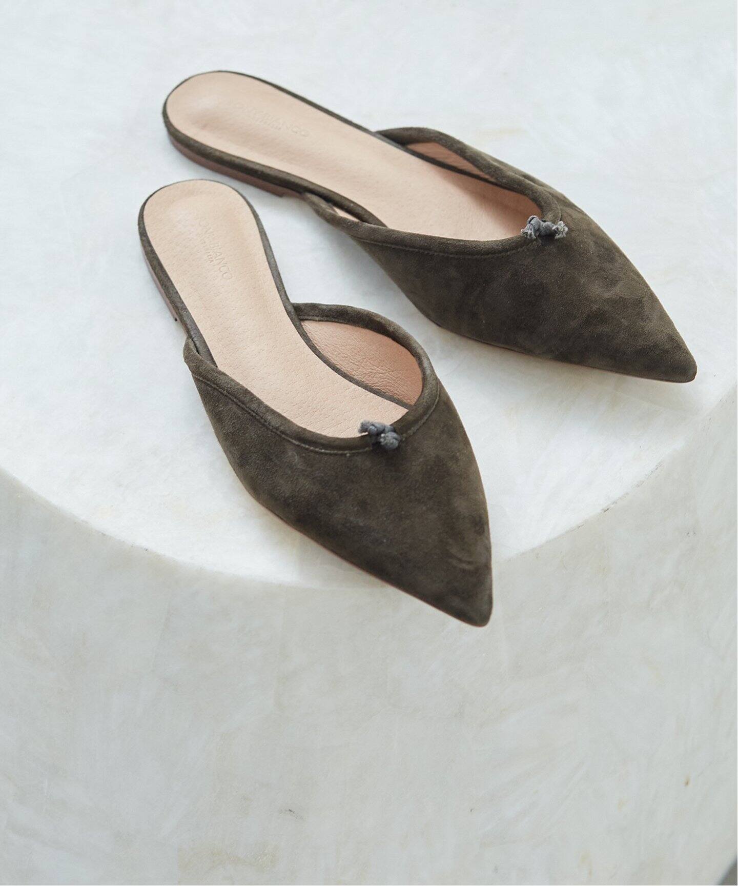 TONY BIANCO/ 別注 SUEDE KNOT FLAT ミュール（サンダル）｜Plage  