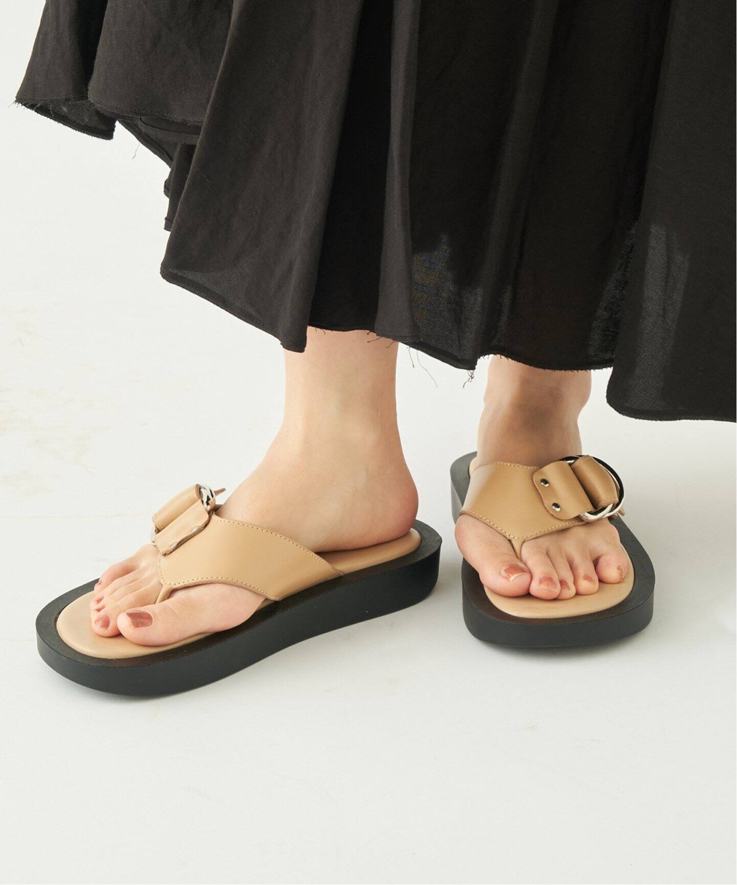 CAMINANDO/カミナンド】別注 THONG PLATFORM サンダル（サンダル  