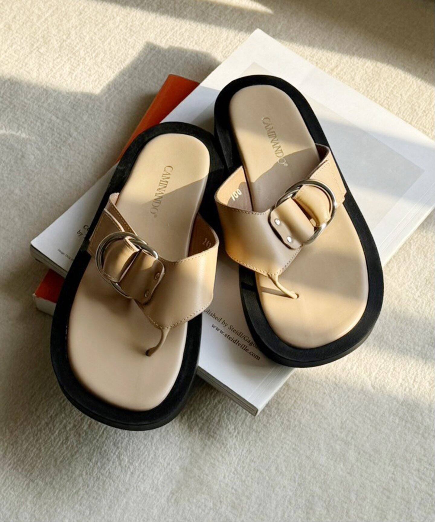 CAMINANDO/カミナンド】別注 THONG PLATFORM サンダル（サンダル 