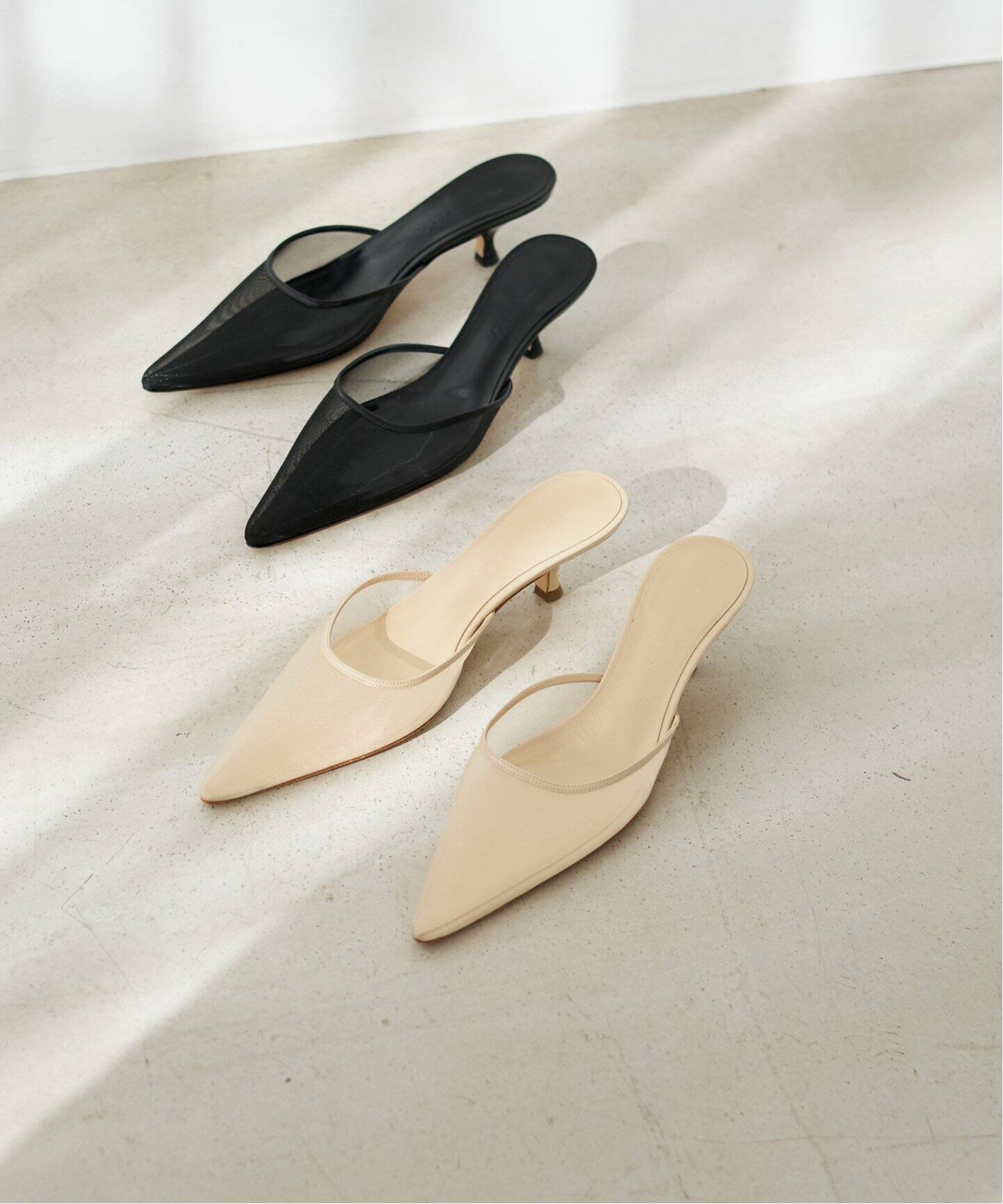 BRENTELLA/ブレンテッラ】MESH POINTED ミュール（サンダル）｜Plage 