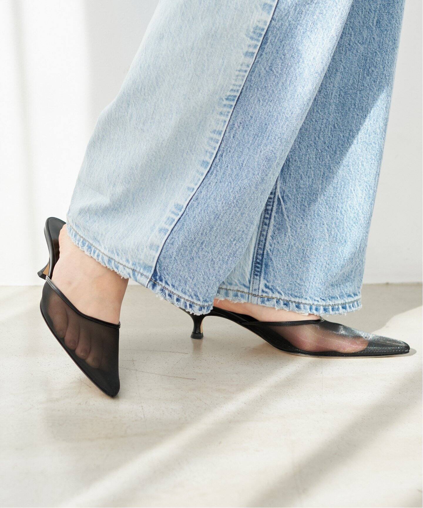 BRENTELLA/ブレンテッラ】MESH POINTED ミュール（サンダル）｜Plage 