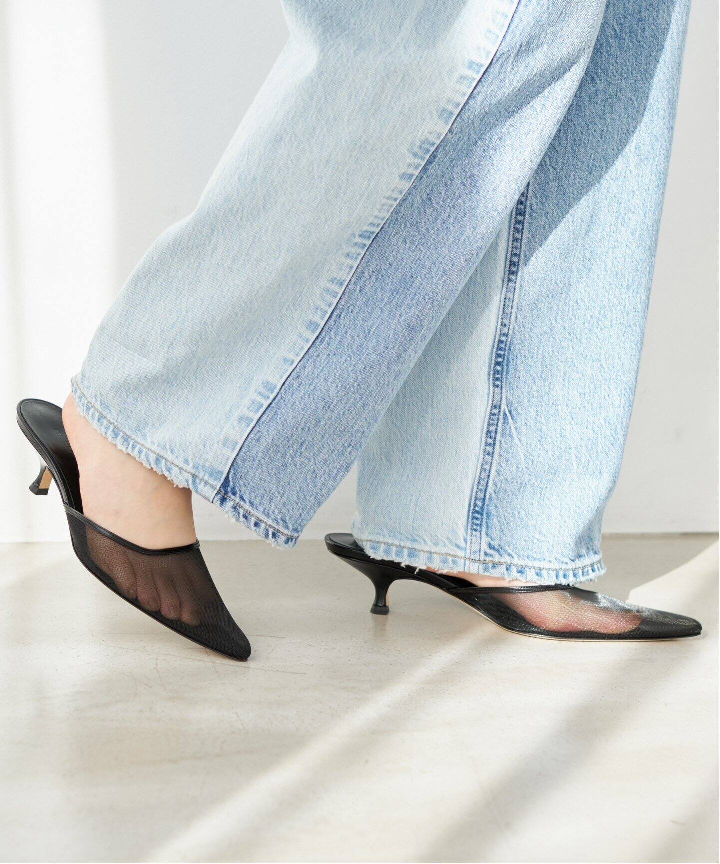 BRENTELLA/ブレンテッラ】MESH POINTED ミュール（サンダル）｜Plage 