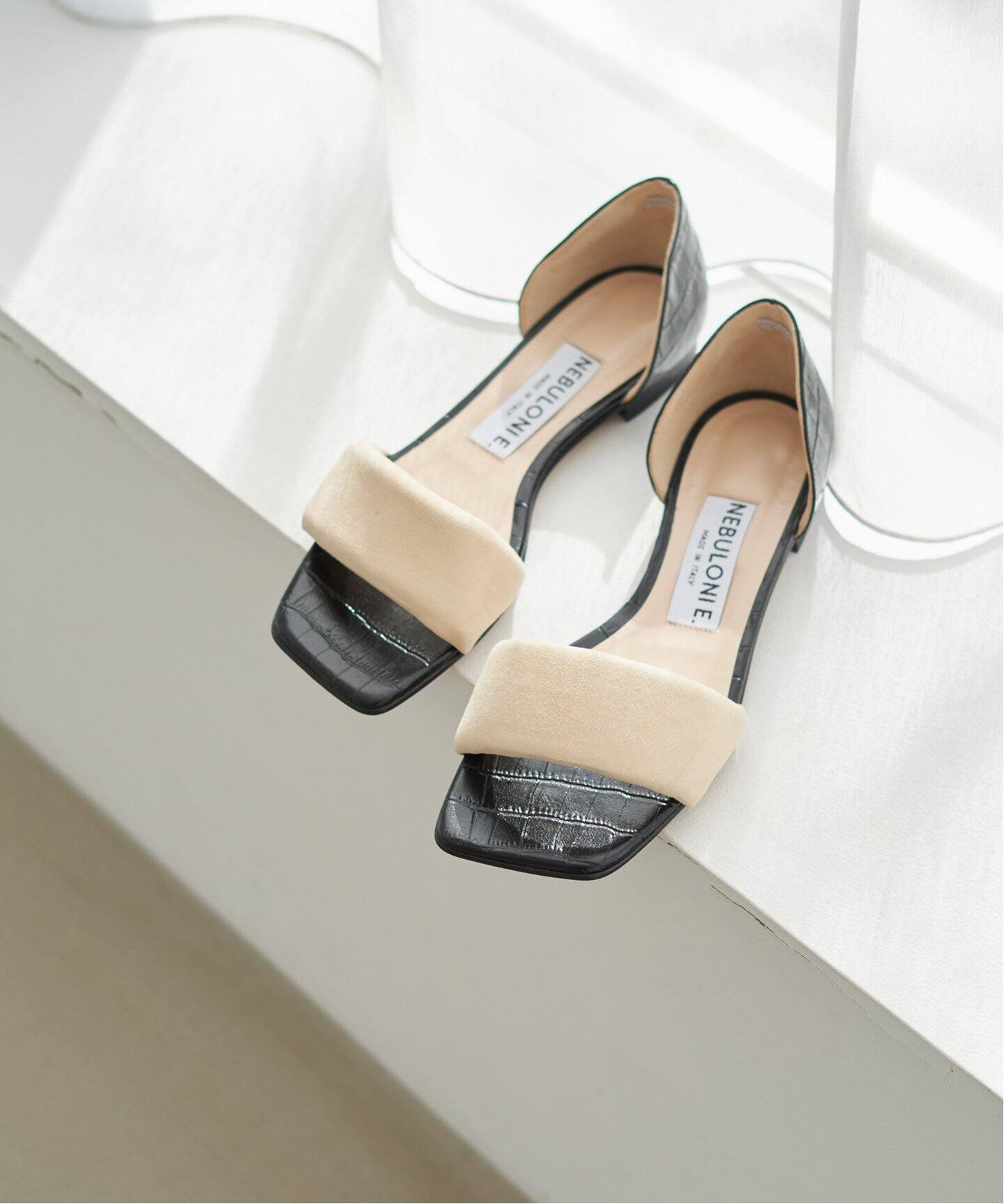 NEBULONI E. / ネブローニ】 2TONE FLAT サンダル（サンダル）｜Plage  