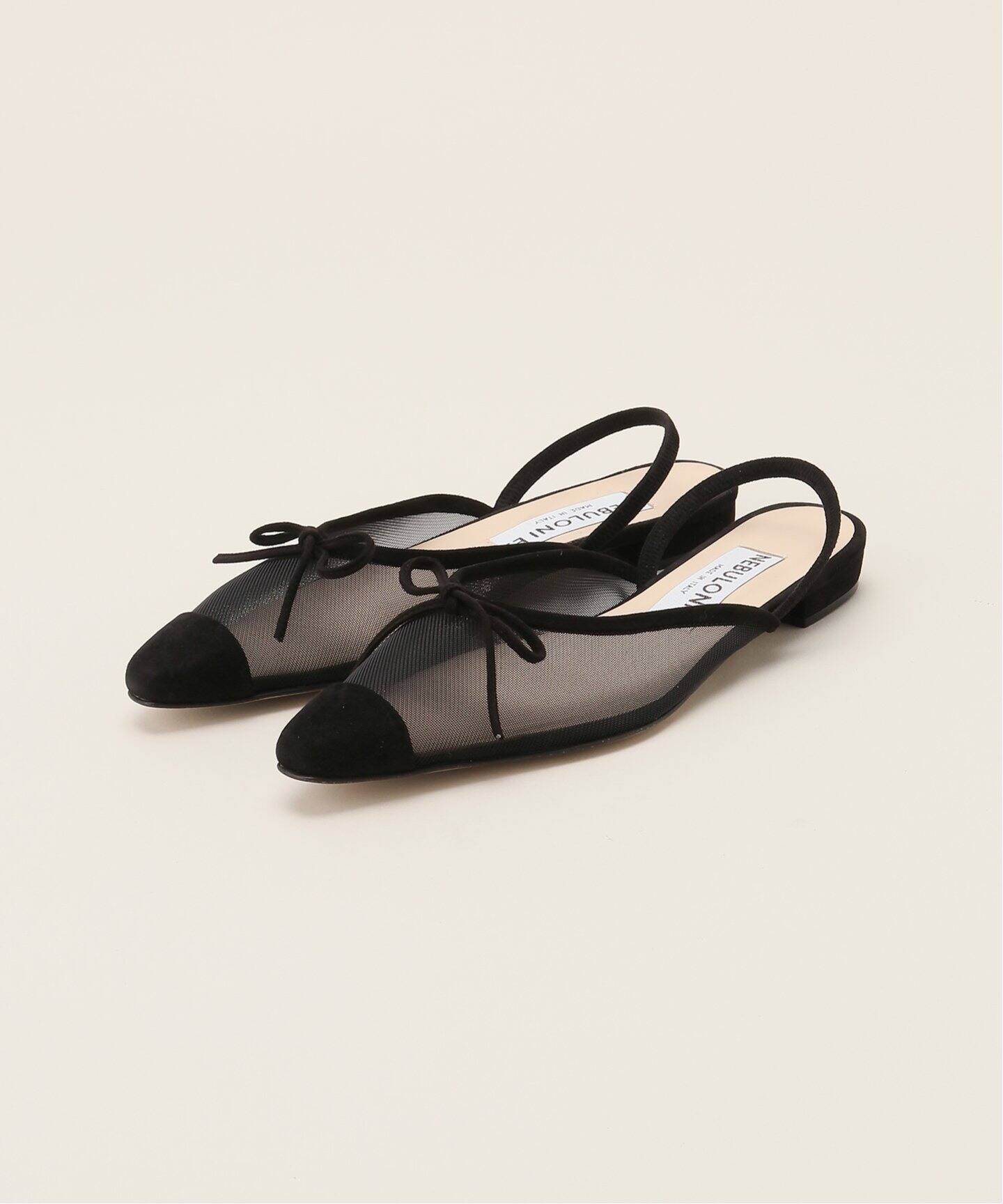 NEBULONI E. (ネブローニ）Pink Mesh ribbon backstrap 0341143246  