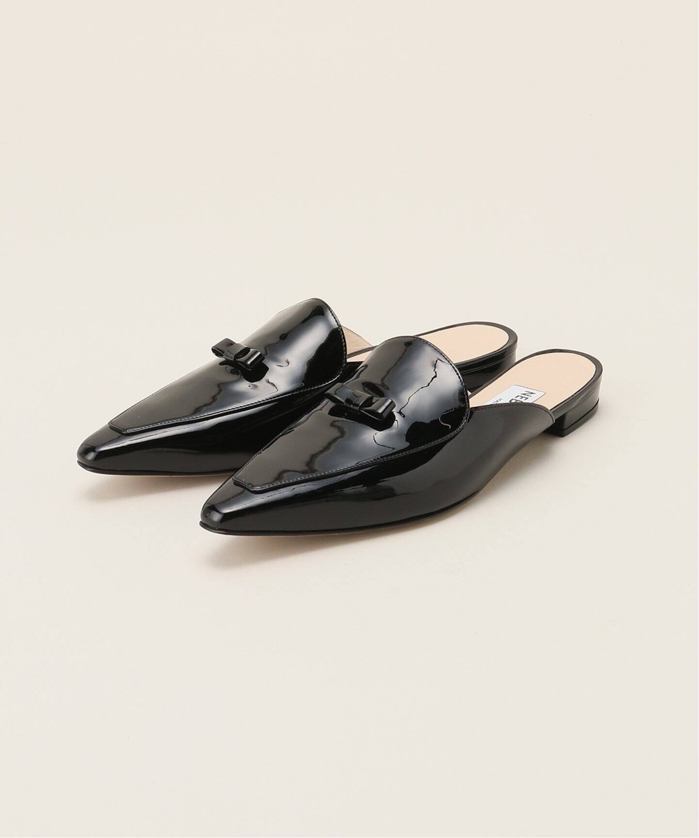 NEBULONI E. （ネブローニ）Pink Ribbon Patent ミュール 0341143202 