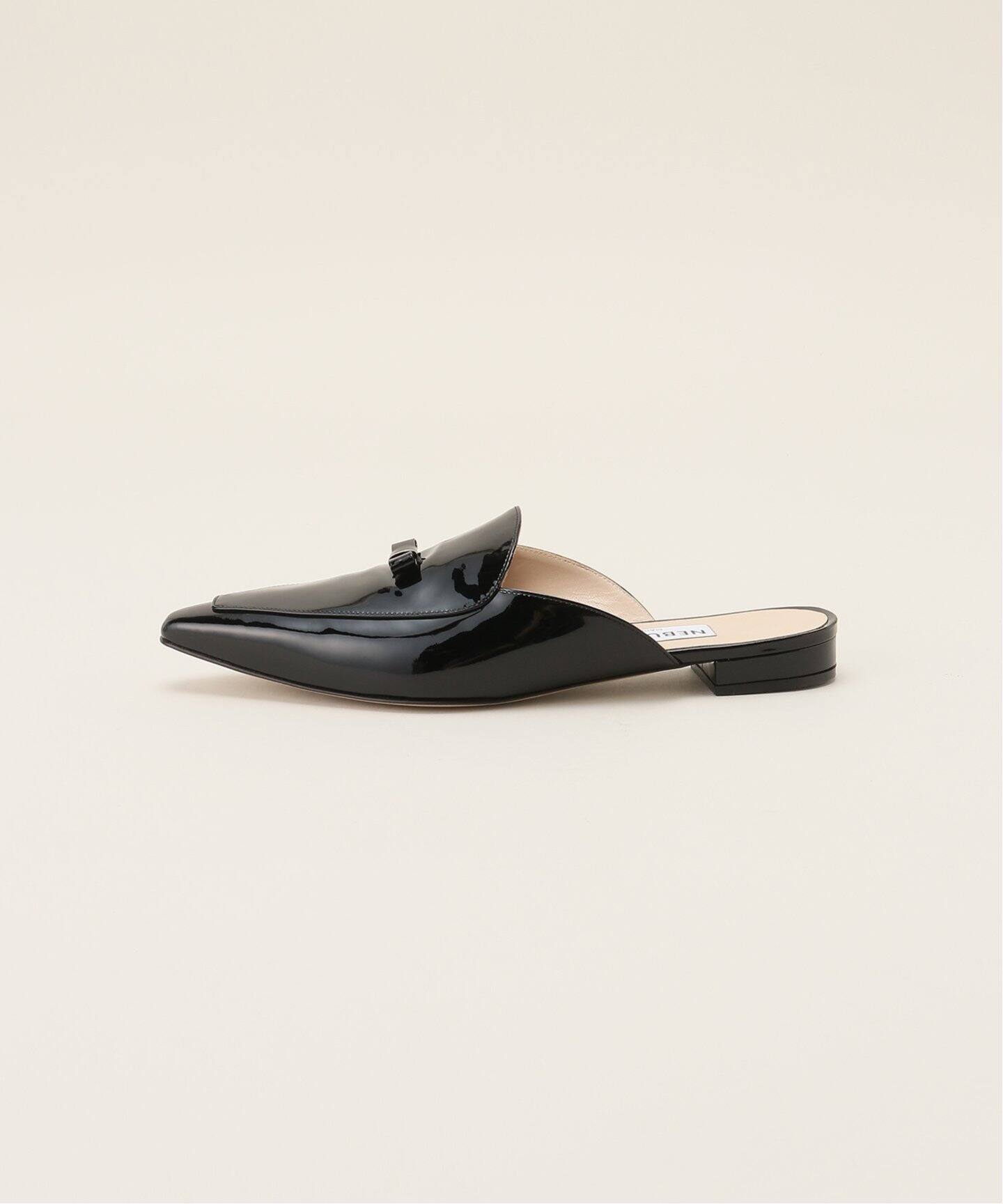 NEBULONI E. （ネブローニ）Pink Ribbon Patent ミュール 0341143202 