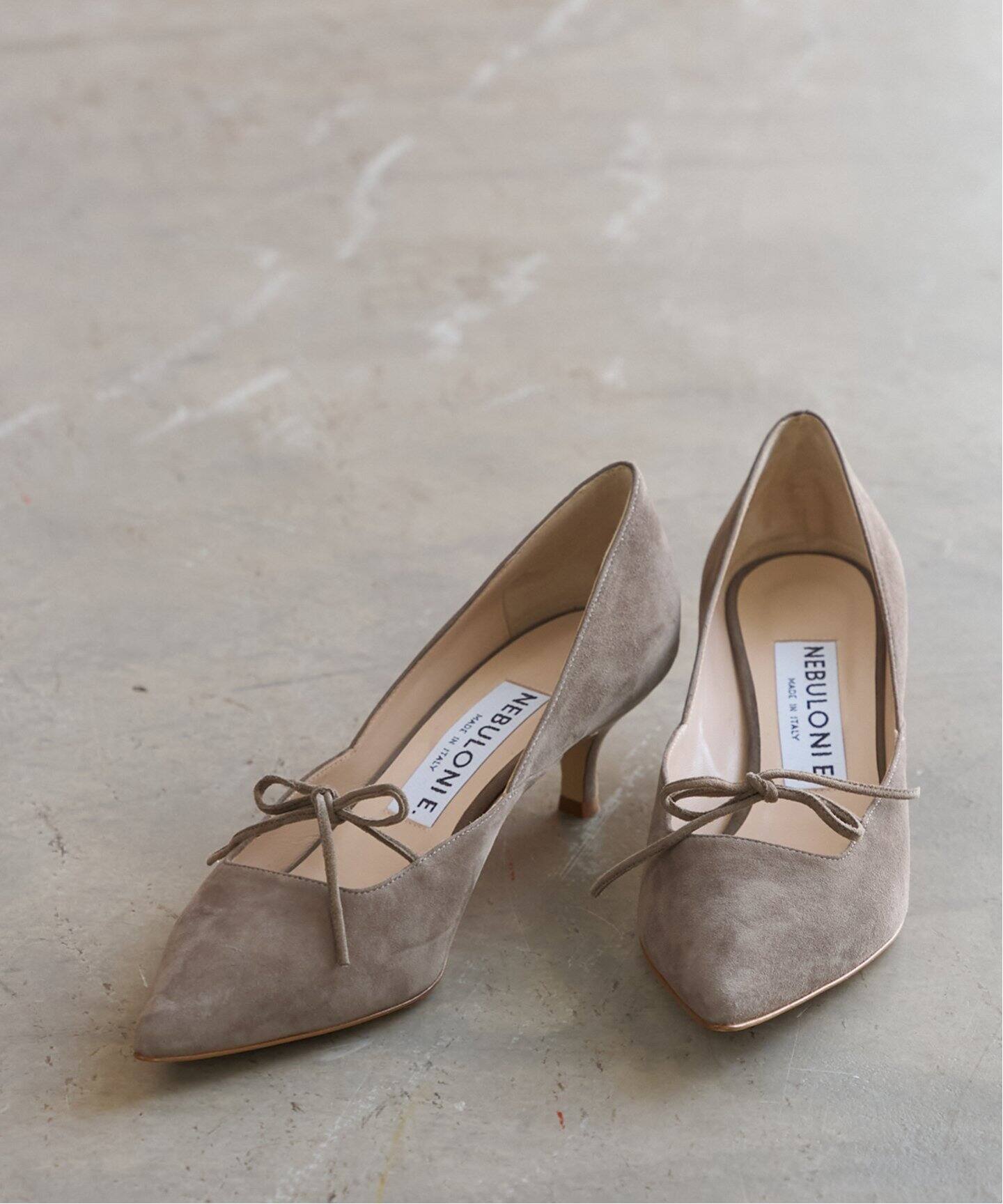 NEBULONI E.（ネブローニ）Ribbon Pumps 7304/ AGU（パンプス  