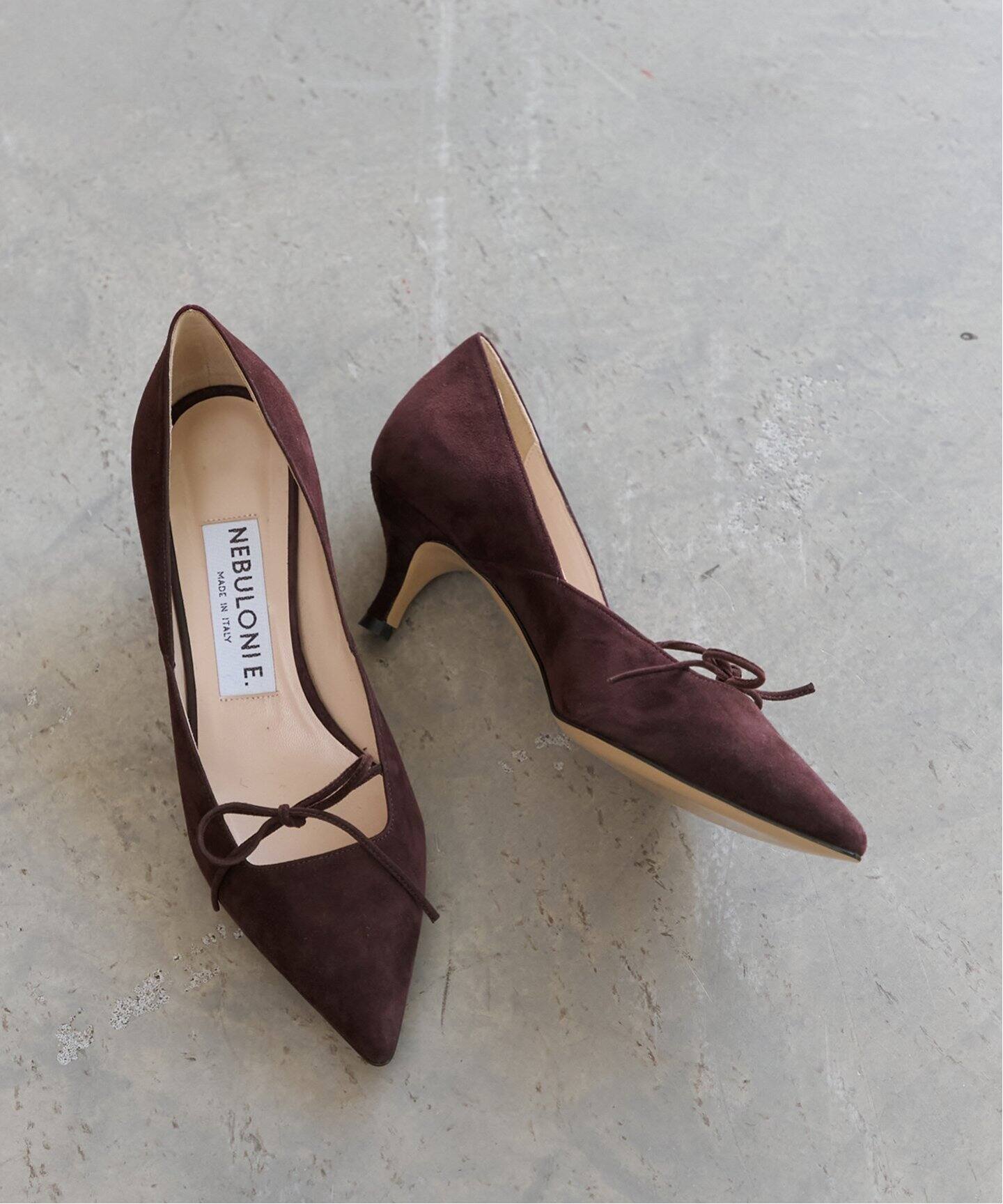NEBULONI E.（ネブローニ）Ribbon Pumps 7304/ AGU（パンプス 