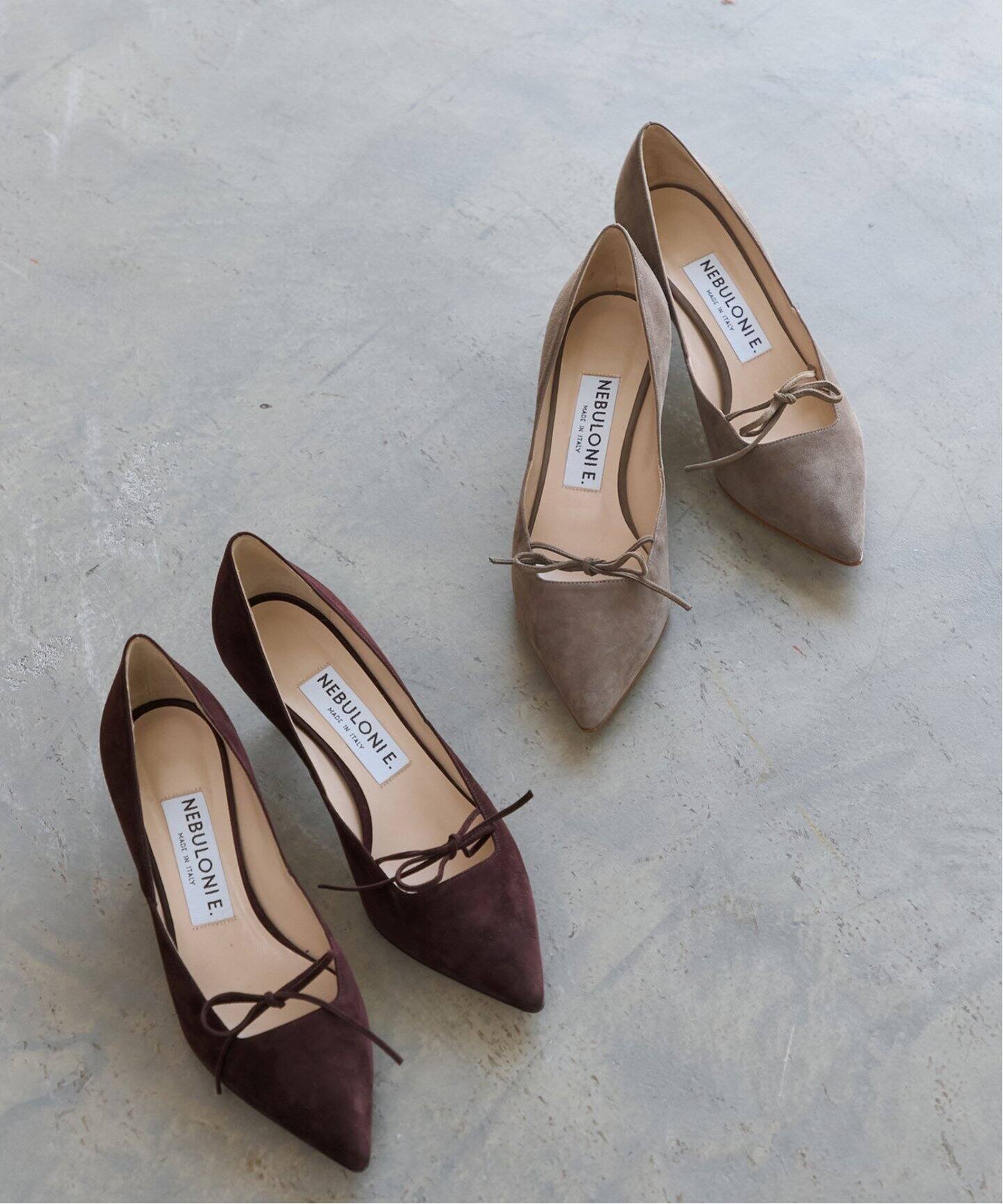NEBULONI E.（ネブローニ）Ribbon Pumps 7304/ AGU（パンプス  