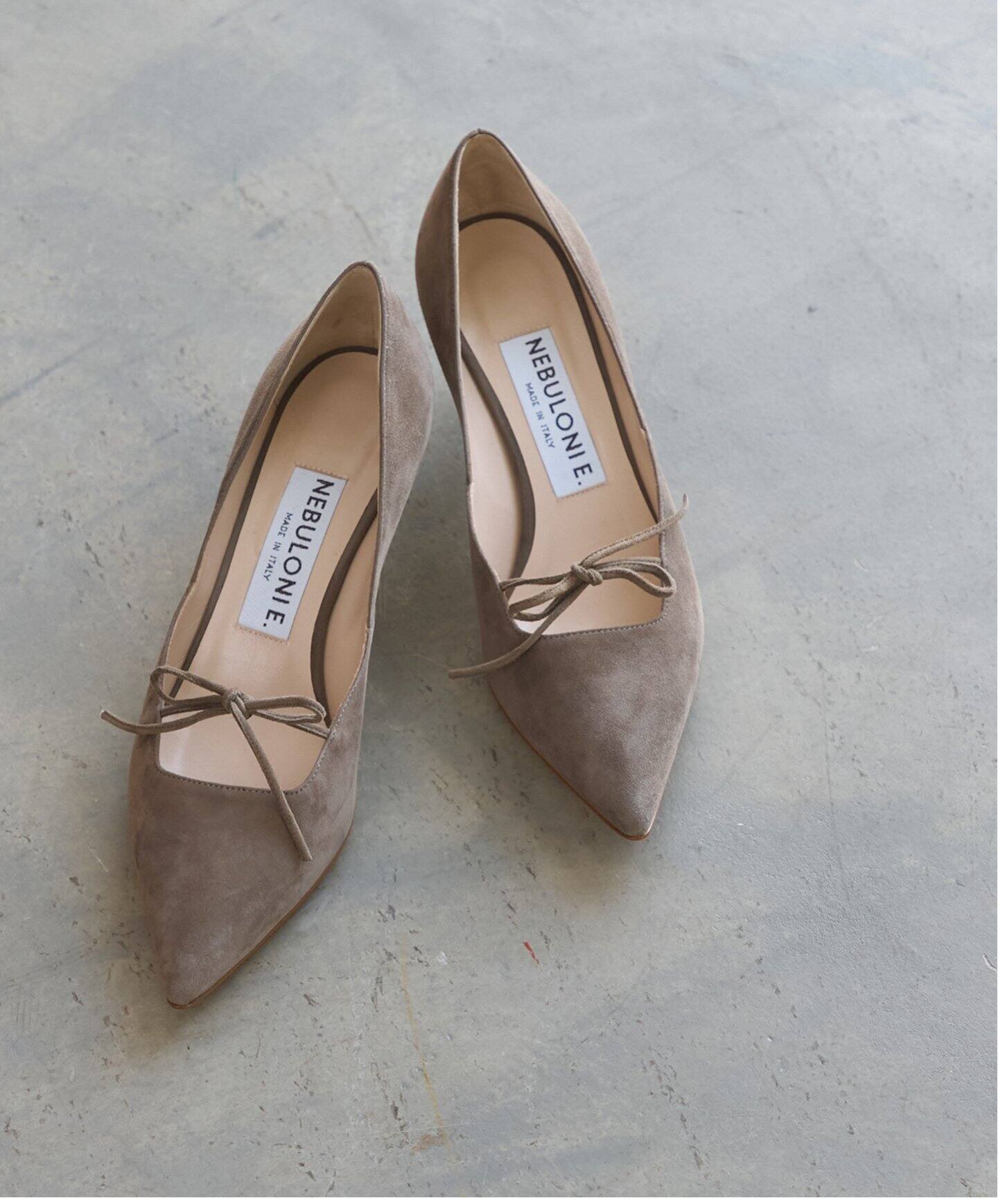 NEBULONI E.（ネブローニ）Ribbon Pumps 7304/ AGU（パンプス 