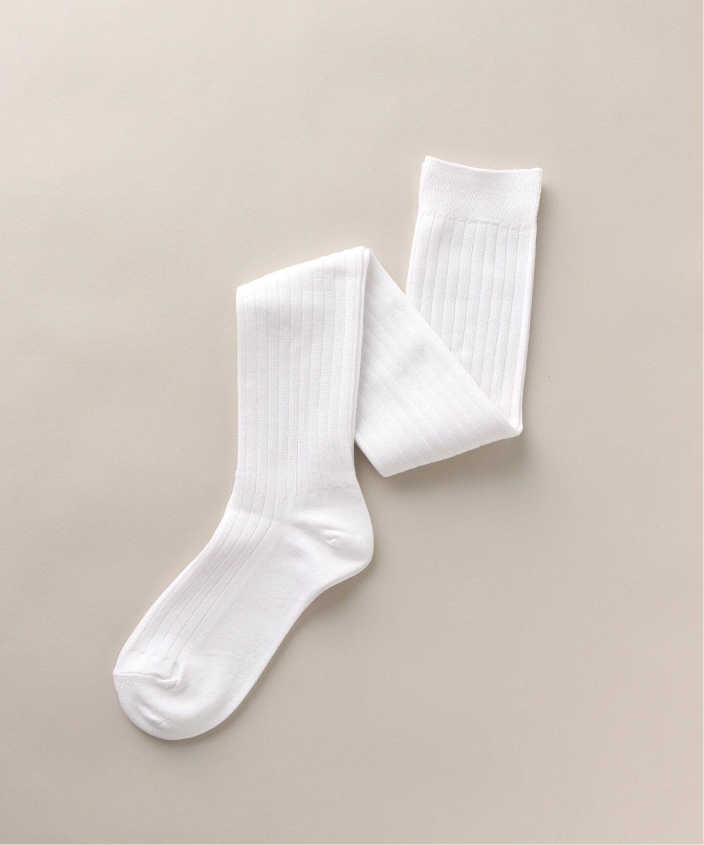 MOON TREE PLANET/ムーンツリープラネット】W Rib Knee High Sox 