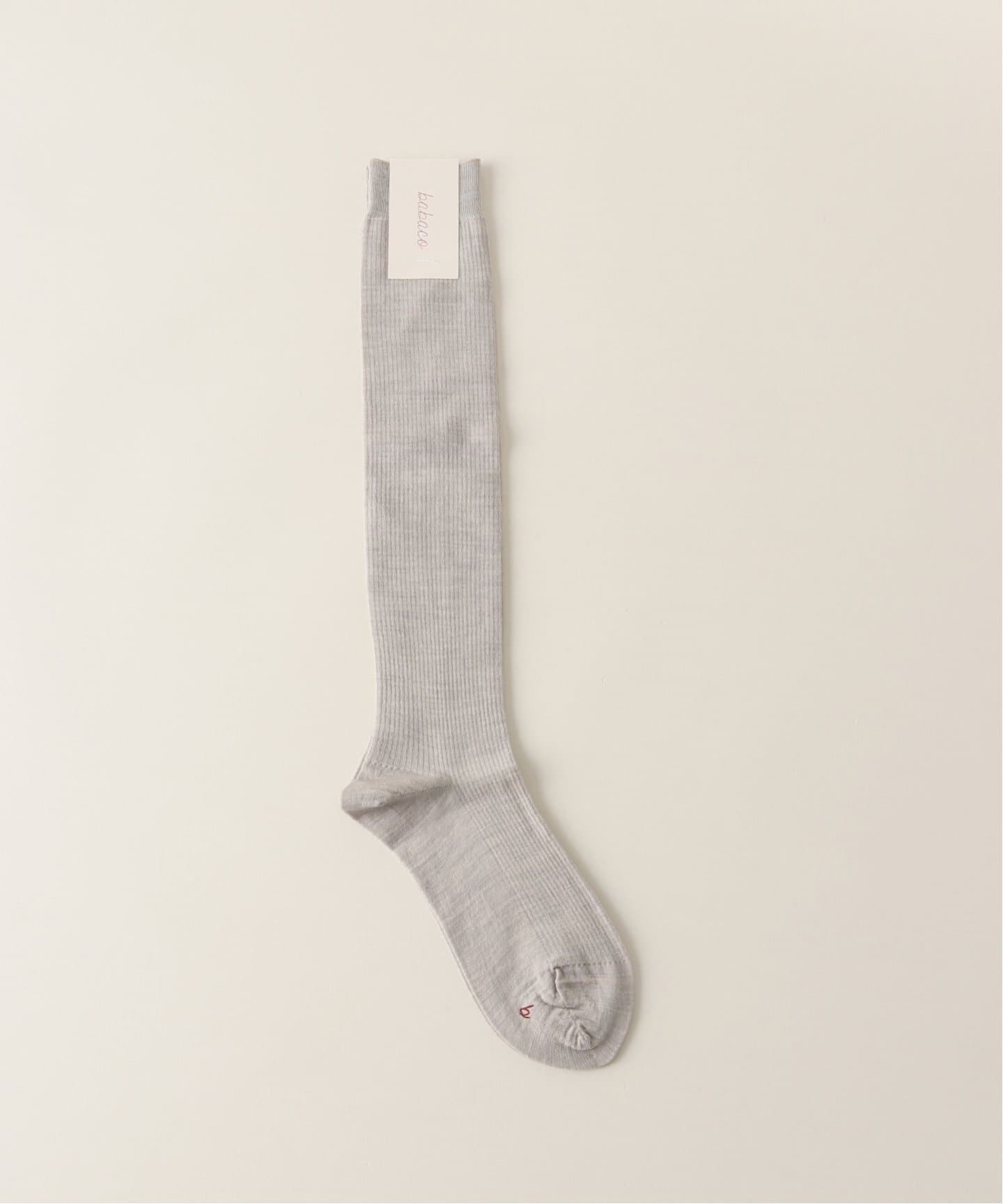 babaco/ババコ Basic ribbed knee high socks 靴下 BA02-BN54HS
