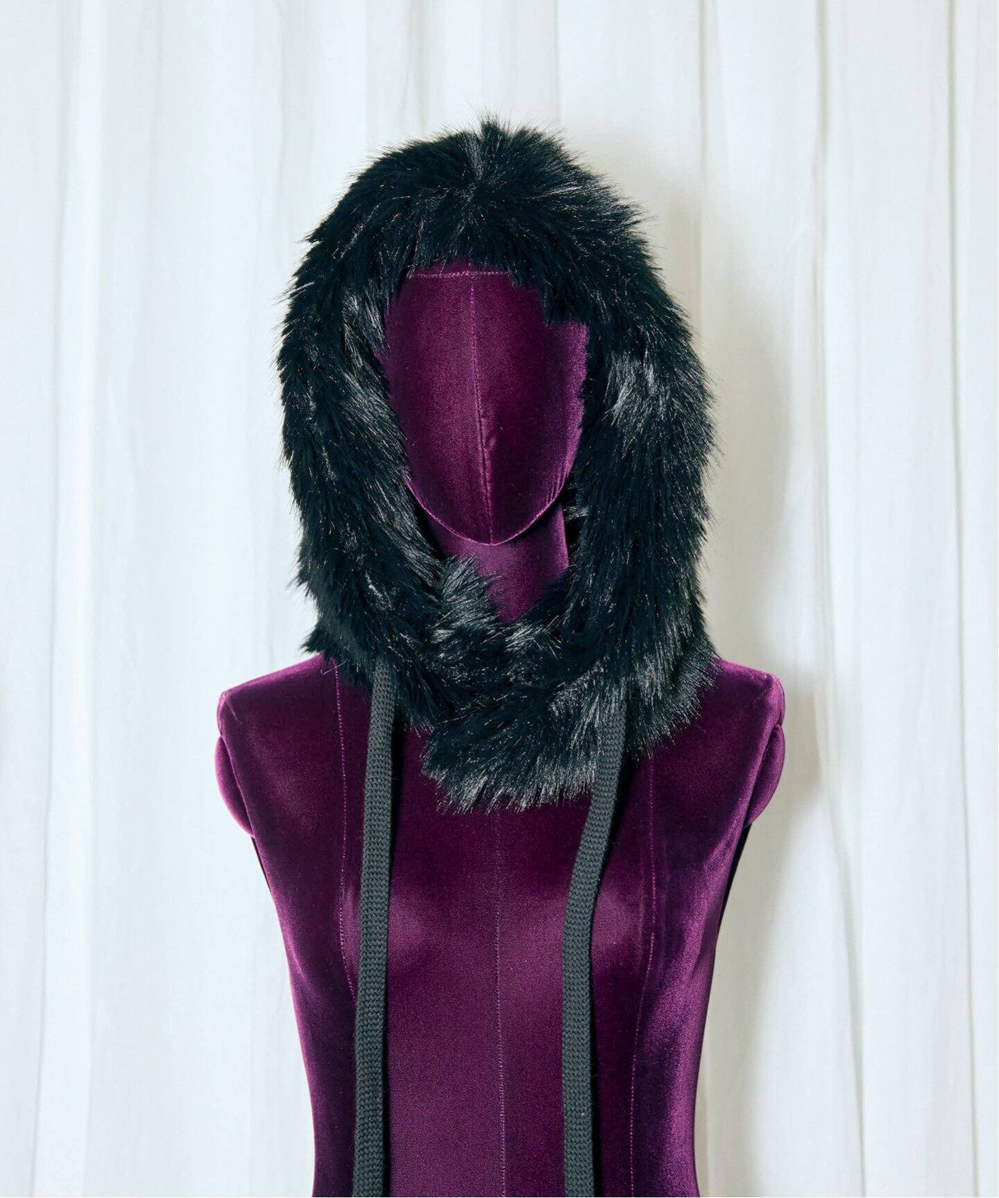 KIJIMA TAKAYUKI LONG FAUX FUR HOOD W-242048：帽子（キャップ  