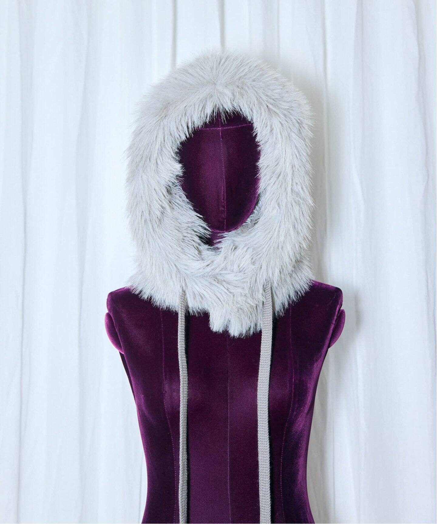 KIJIMA TAKAYUKI LONG FAUX FUR HOOD W-242048：帽子（キャップ  