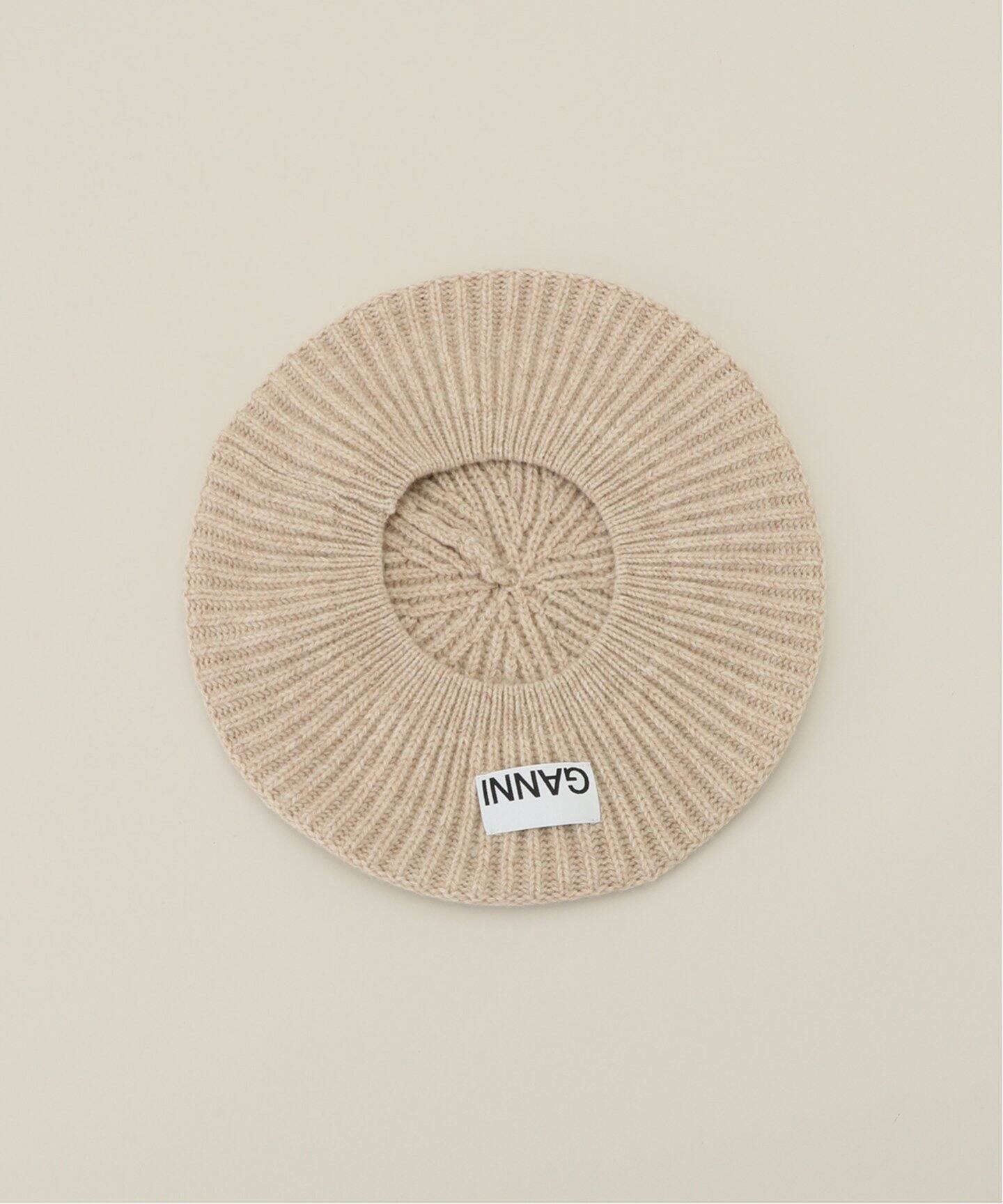 GANNI / ガニー】 Structured Rib Beret（ハンチング／ベレー