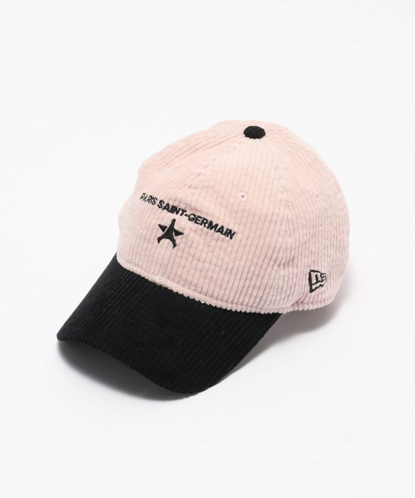 【限定】PARIS SAINT-GERMAIN 9TWENTY キャップ 9TWENTY PARIS SAINT GERMAIN コーデュロイ ライトピンク