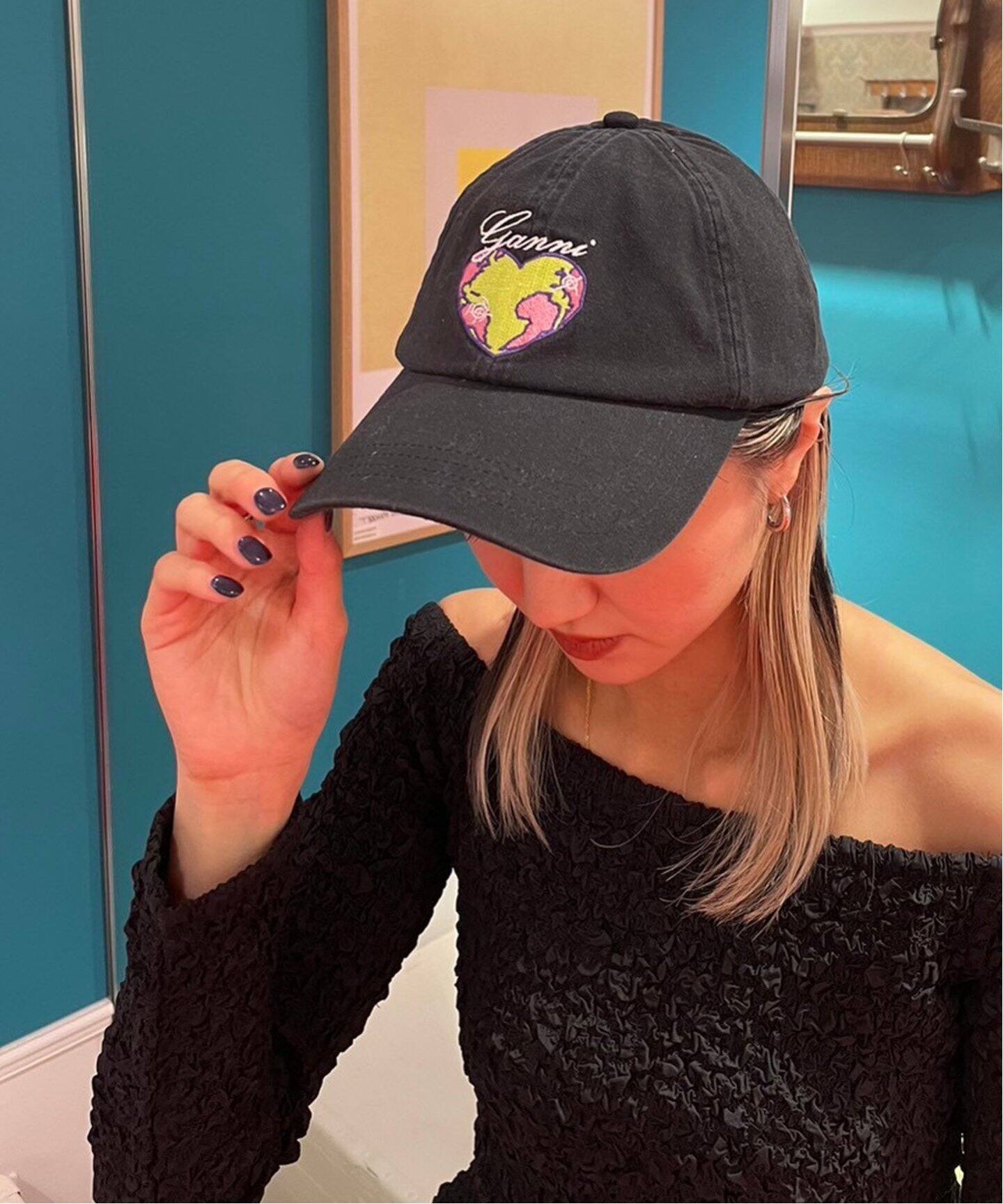 GANNI / ガニー】 Cap Hat Patch：キャップ（キャップ）｜Oriens  