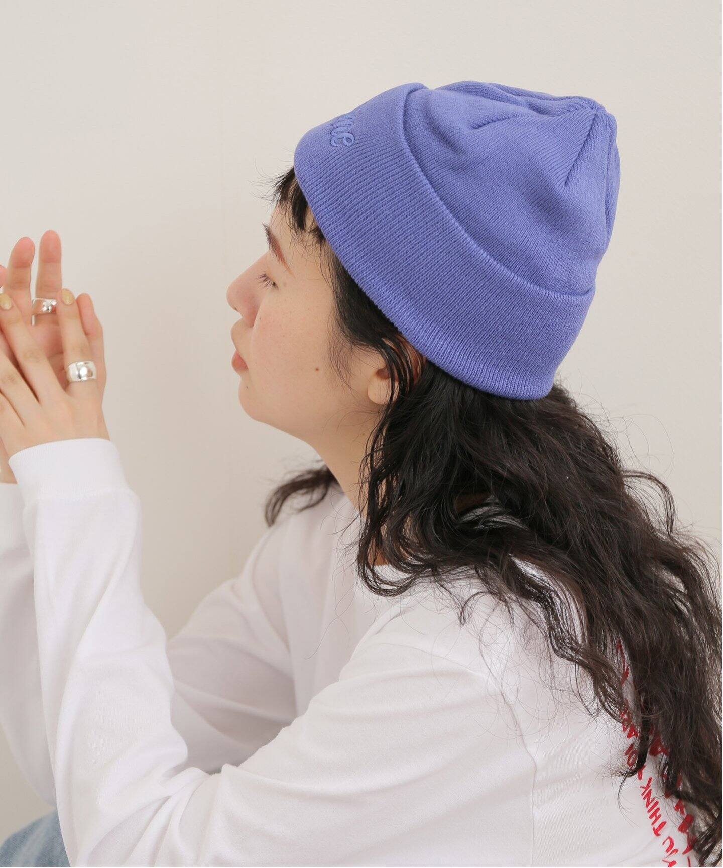 Dime/ダイム】CURSIVE BEANIE：ビーニー（ニットキャップ・ビーニー 