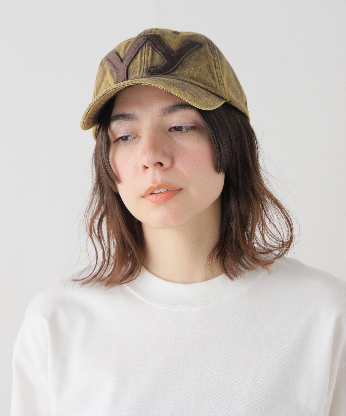 open yy オープンワイワイ YELLOWISH BROWN キャップ 帽子