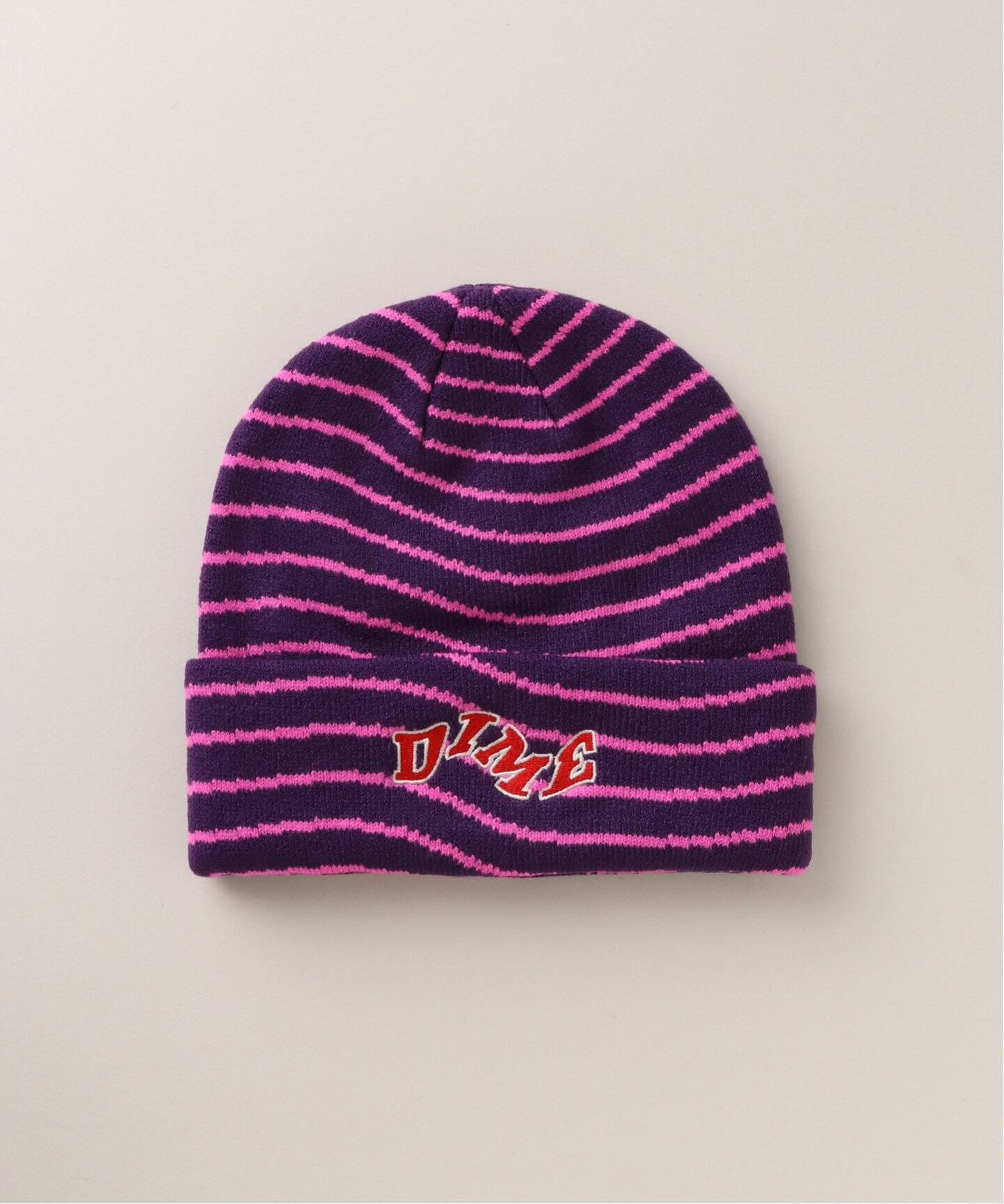 Dime/ダイム】 COLLEGE WAVE CUFF BEANIE（ニットキャップ・ビーニー 