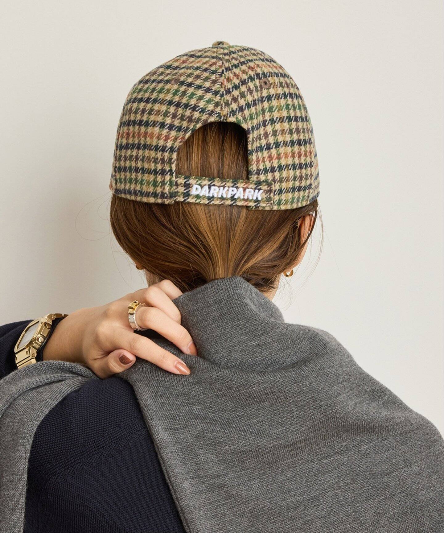 DARKPARK/ダークパーク】CHECK LOGO BASEBALL キャップ（キャップ  