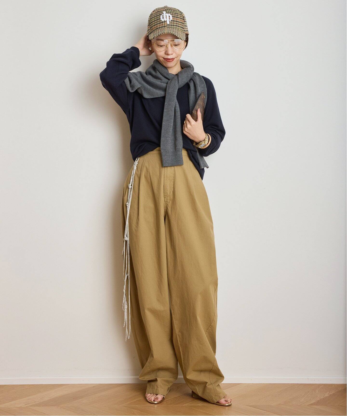 DARKPARK/ダークパーク】CHECK LOGO BASEBALL キャップ（キャップ  