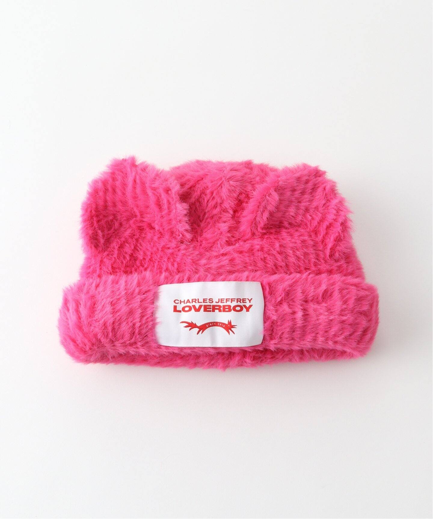 Charles Jeffrey LOVERBOY】 FLUFFY CHUNKY EARS BEANIE（ニット 