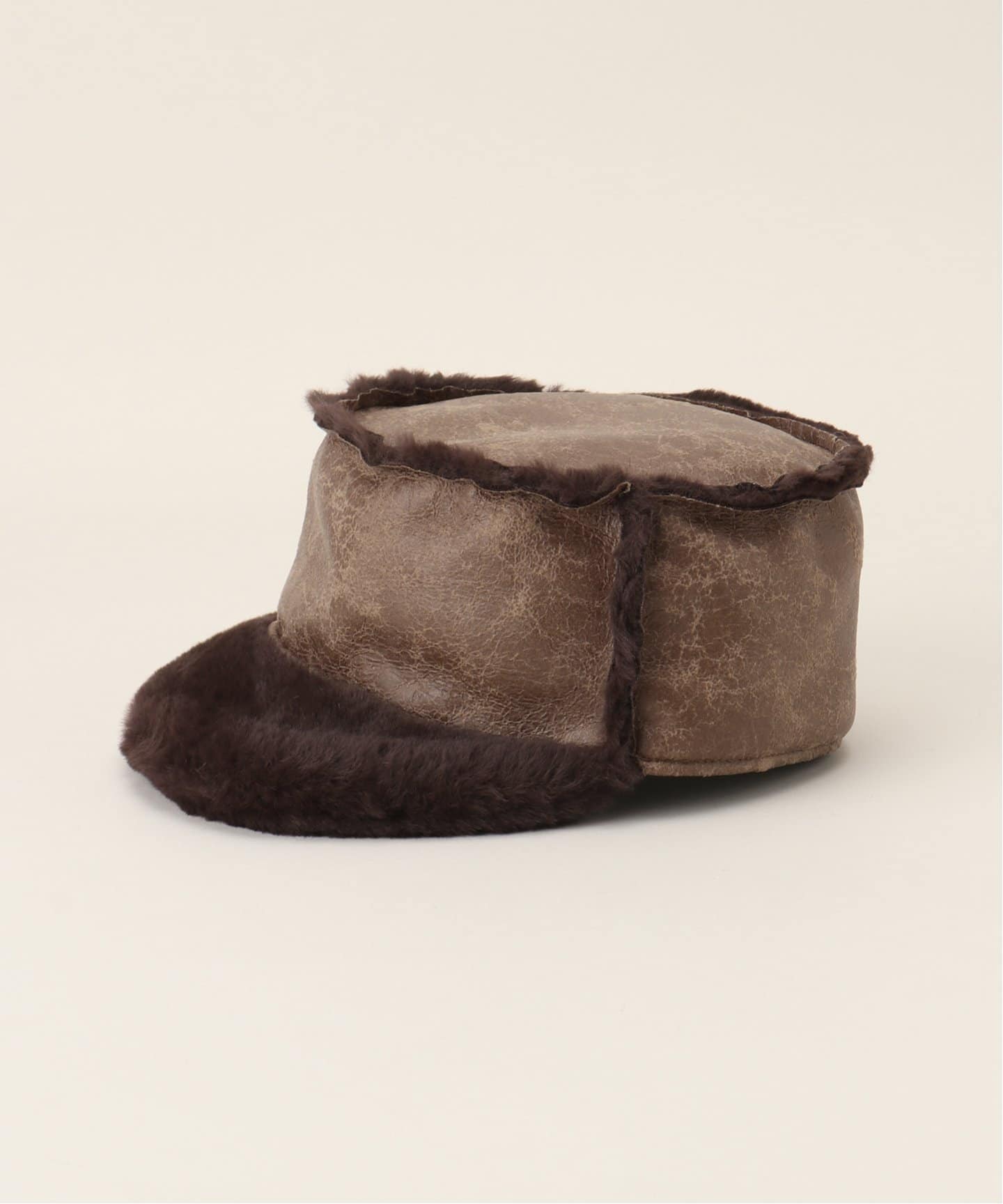AWESOME NEEDS BELLBOY CAP_SHEARLING_BROW（キャップ）｜JOINT