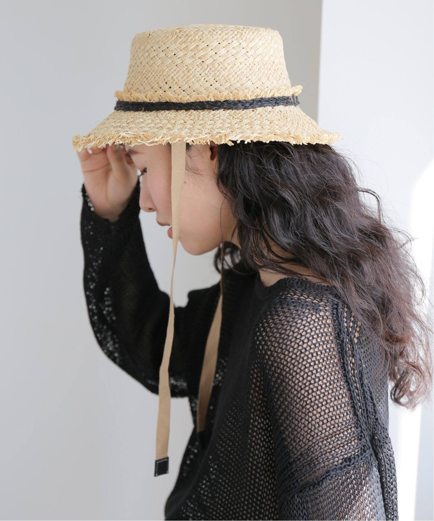 KIJIMA TAKAYUKI RAFFIAPAPER BUCKET HAT（キャップ）｜IENA（イエナ 
