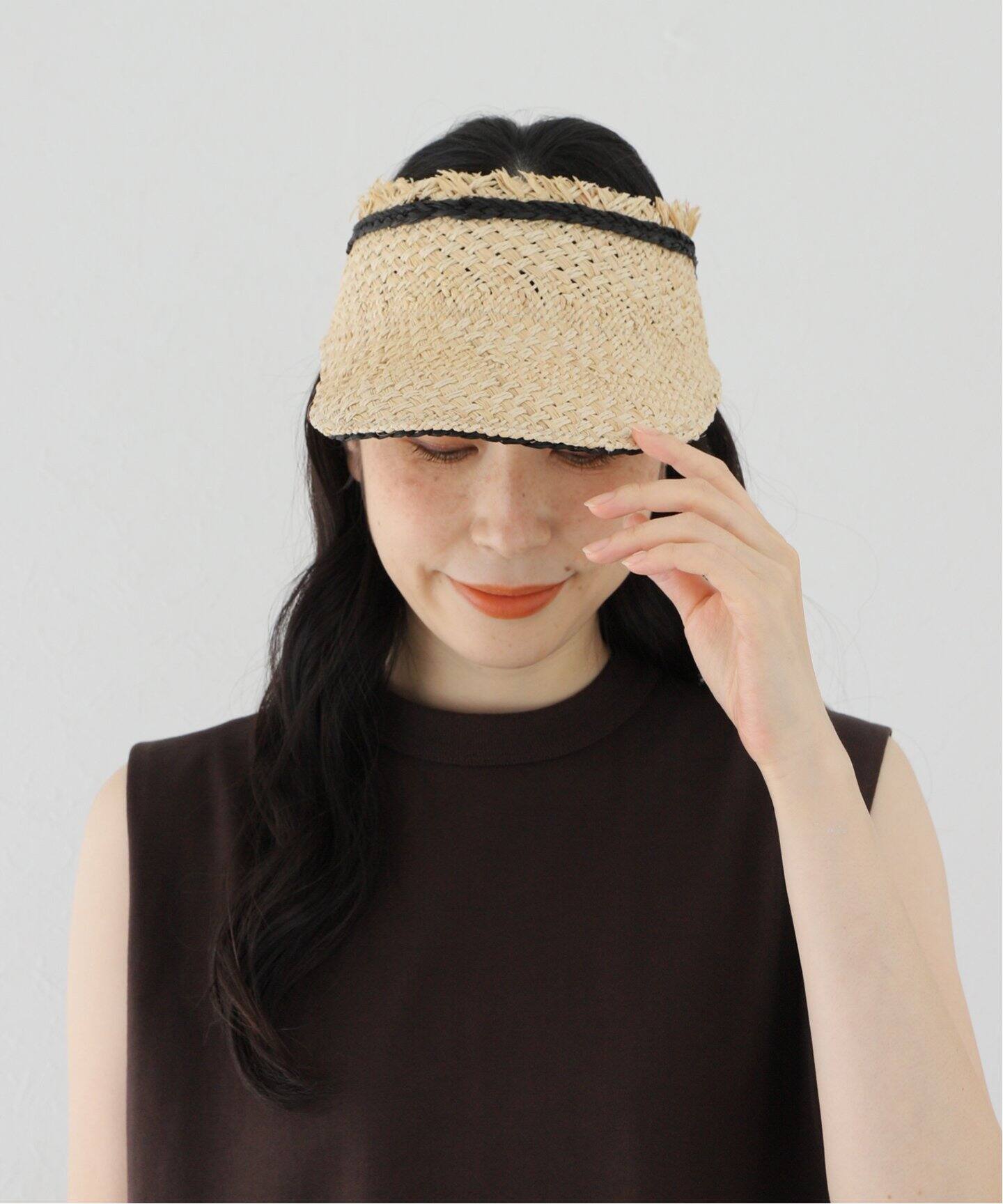 KIJIMA TAKAYUKI/キジマ タカユキ RAFFIAPAPER SUNVISOR サンバイザー 