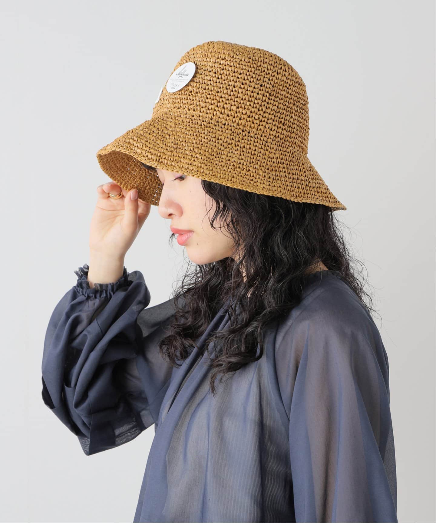 ミュールバウアー 麦わら帽子 ハット ストローハット 中折れ Muhlbauer