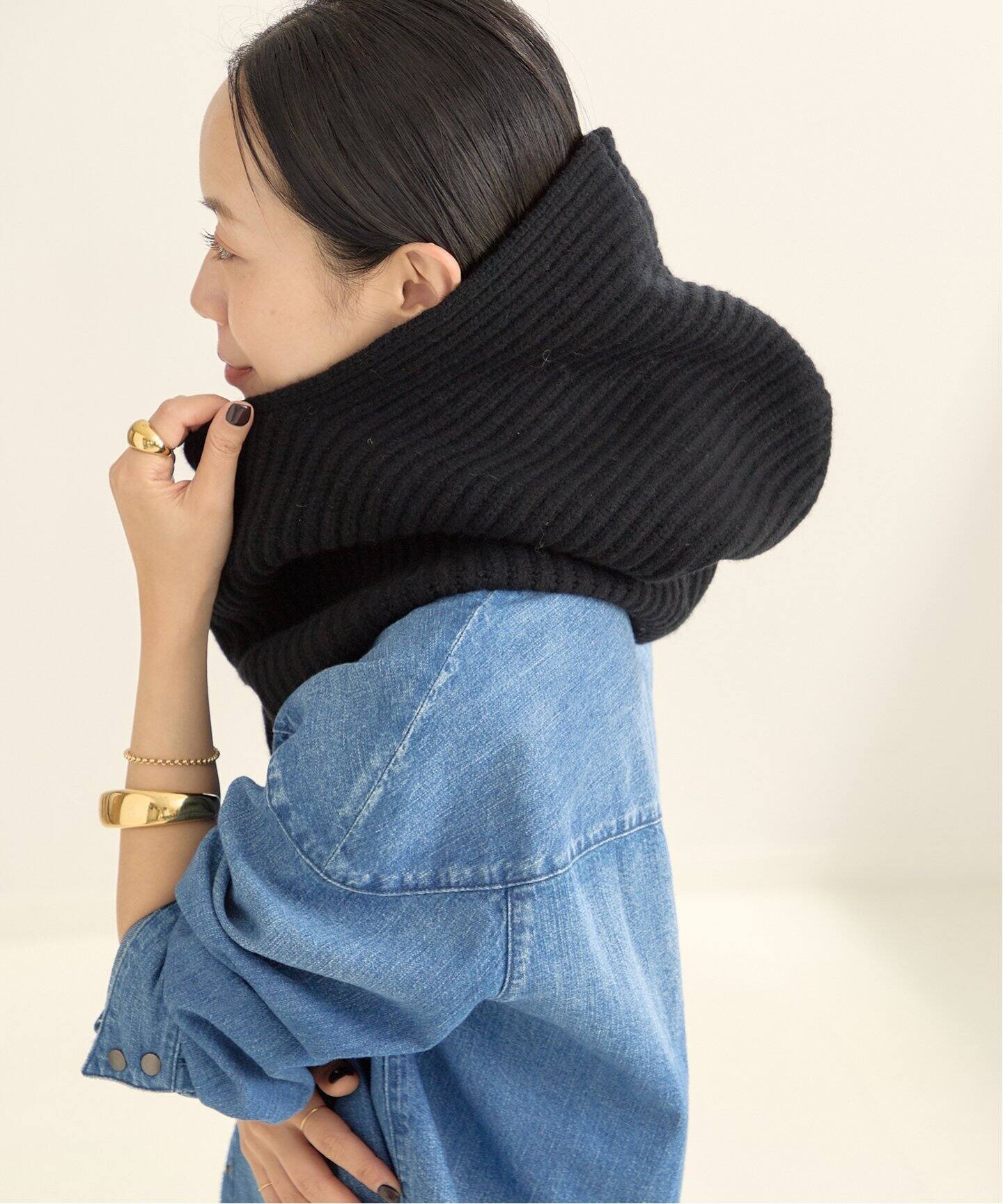 JANE SMITH/ジェーンスミス 5G バラクラバ（ニットキャップ・ビーニー  