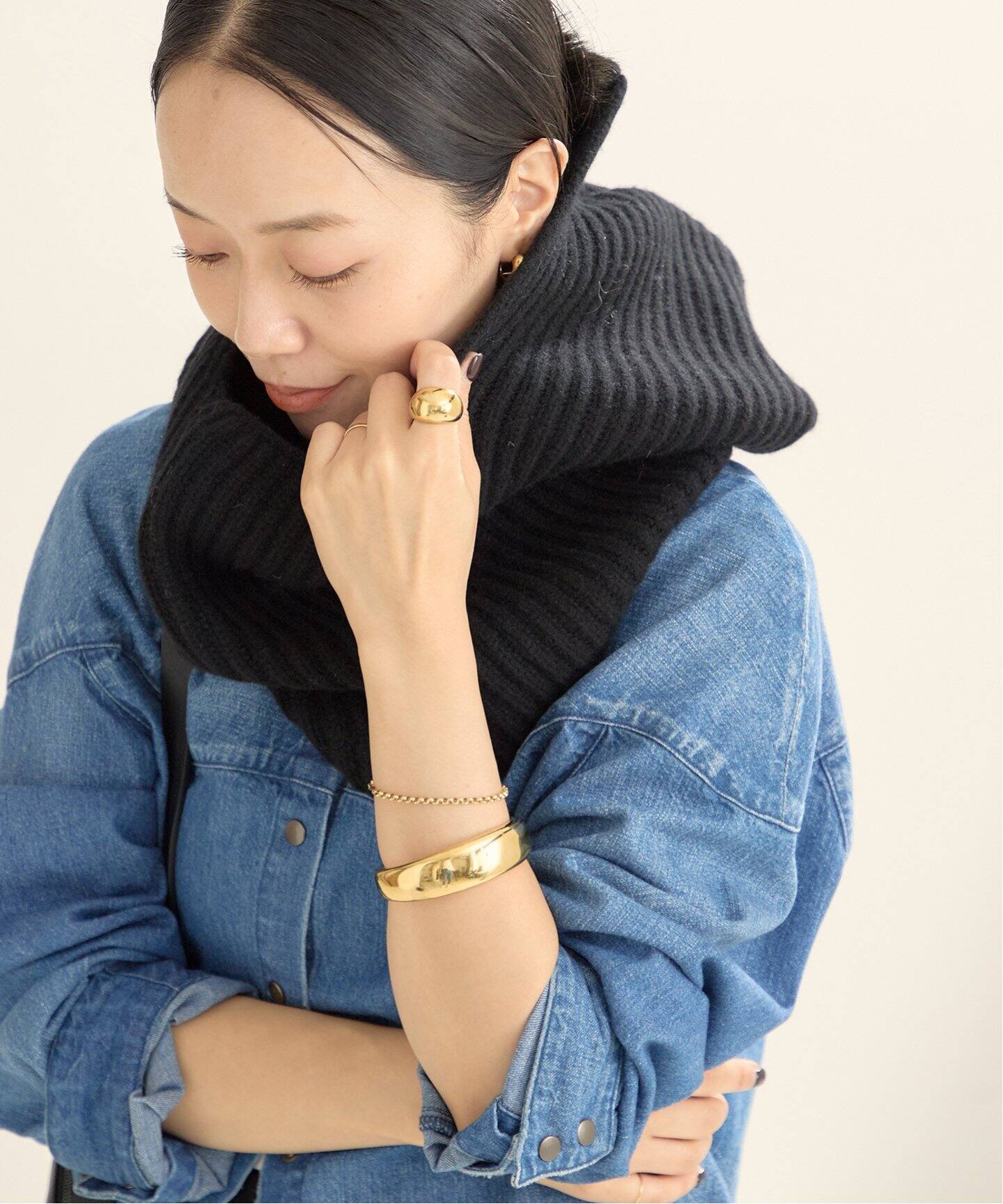 JANE SMITH/ジェーンスミス 5G バラクラバ（ニットキャップ・ビーニー  