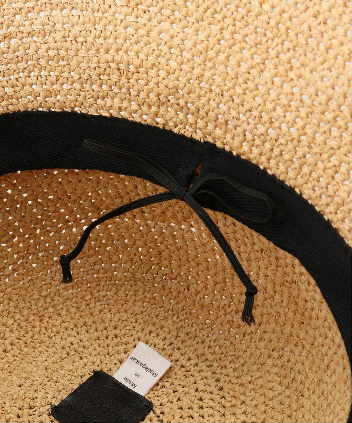 em. MAISON N.H PARIS NOA HAT ハット ブラウン MAISON N.H PARIS [メゾンエヌアッシュパリ] - Noa raffia hat