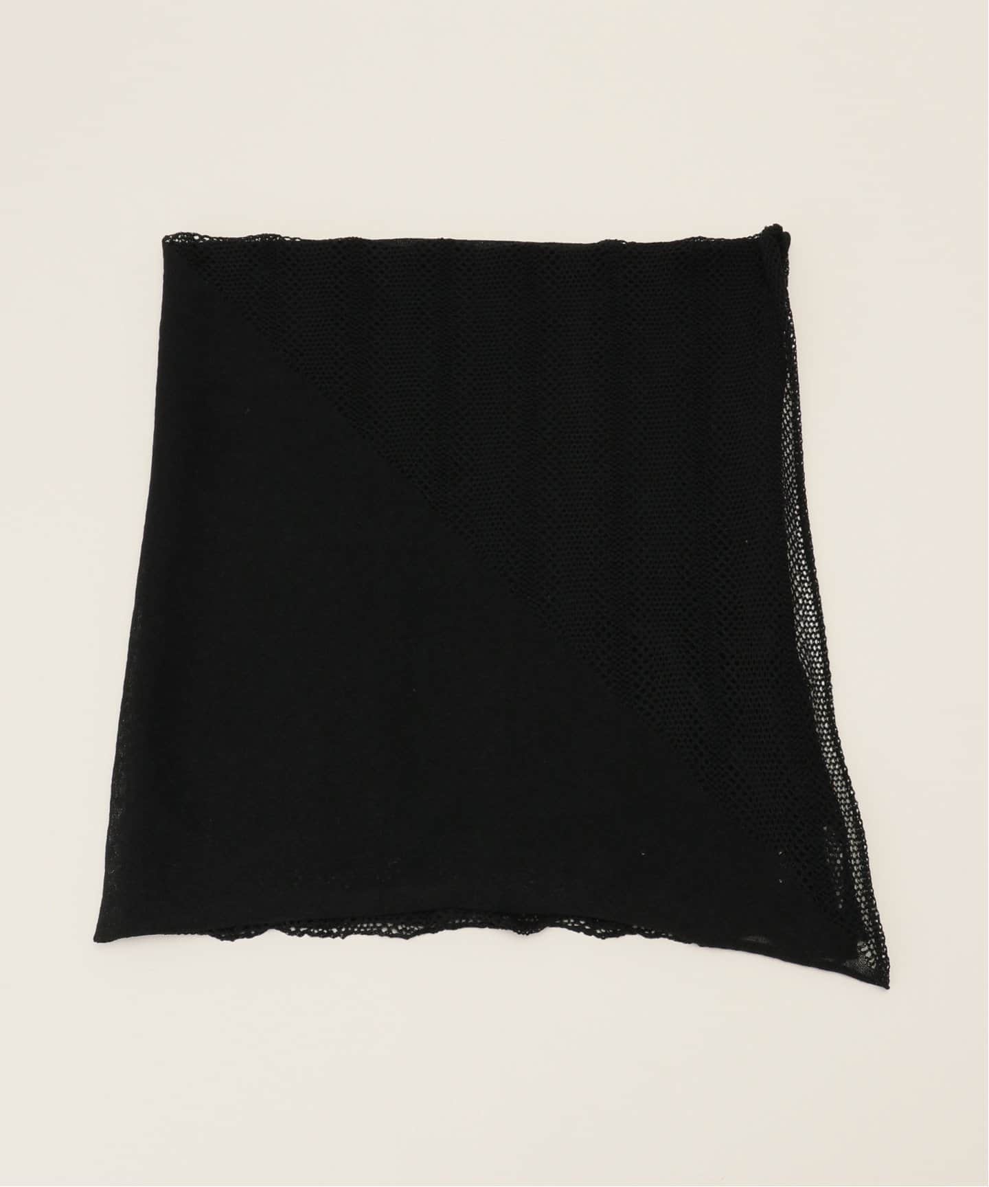 THROW / スロー Linen Cross Mesh Scarf TH241-S10K（スカーフ